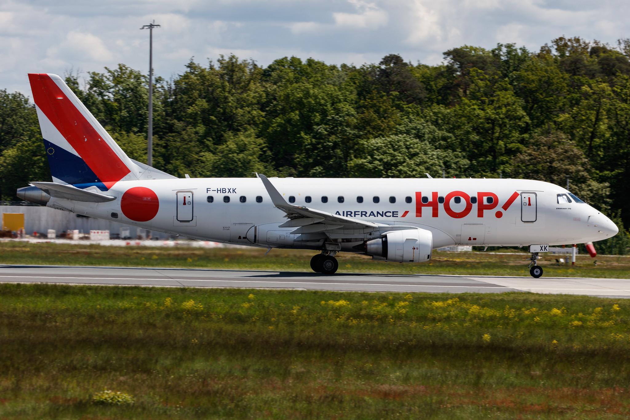 Frankfurt Airport: Air France (AF / AFR) | Operator: Air France Hop |  Embraer E170LR E170 | F-HBXK | MSN 17000008