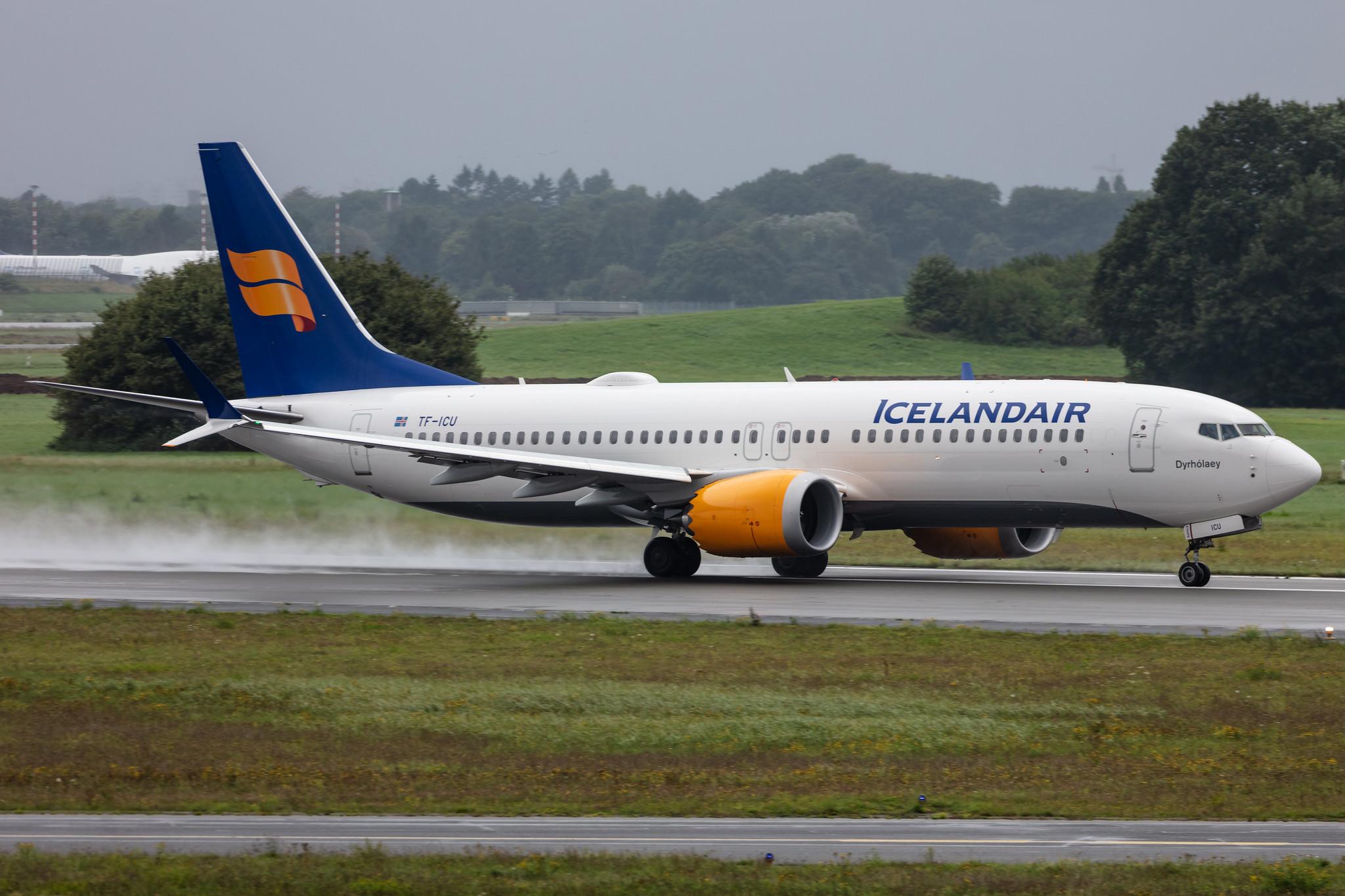 Hamburg Airport: Icelandair (FI / ICE) |  Boeing 737 MAX 8 B38M | TF-ICU | MSN 44355