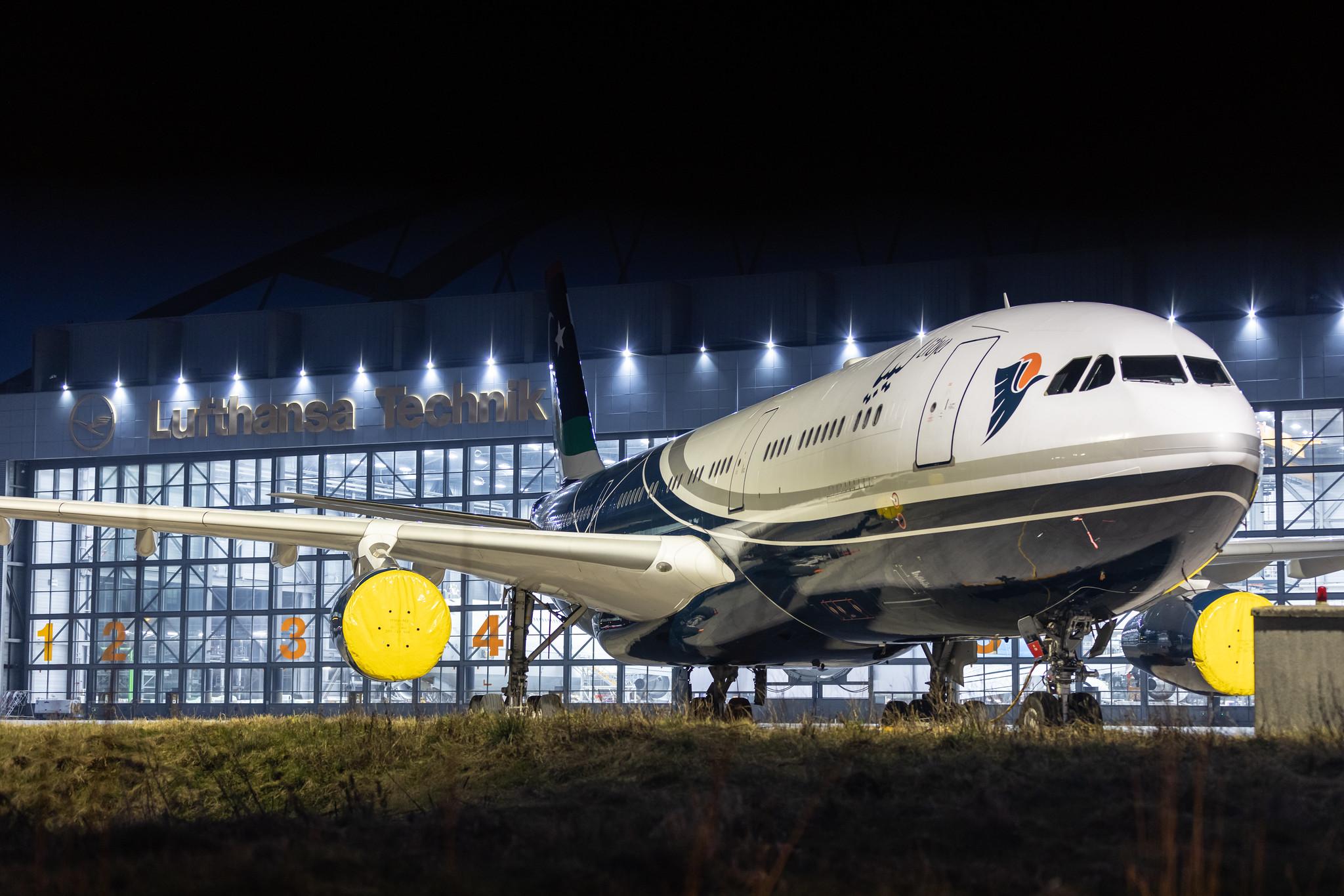 Hamburg Airport: Libya - Government |  Airbus A340-213 A342 | 5A-ONE | MSN 151