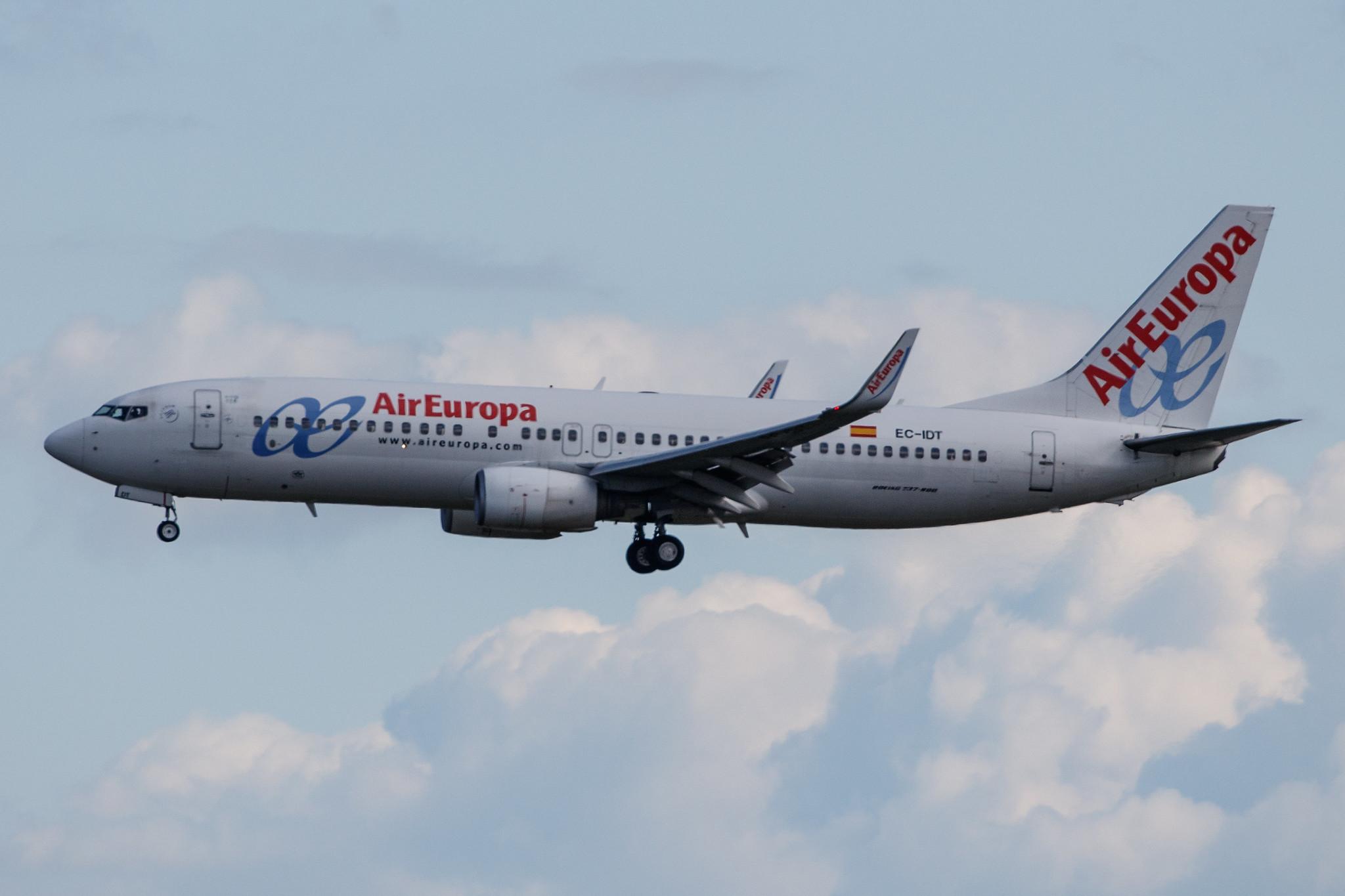 Frankfurt Airport: Air Europa (UX / AEA) |  Boeing 737-86Q B738 | EC-IDT | MSN 30281
