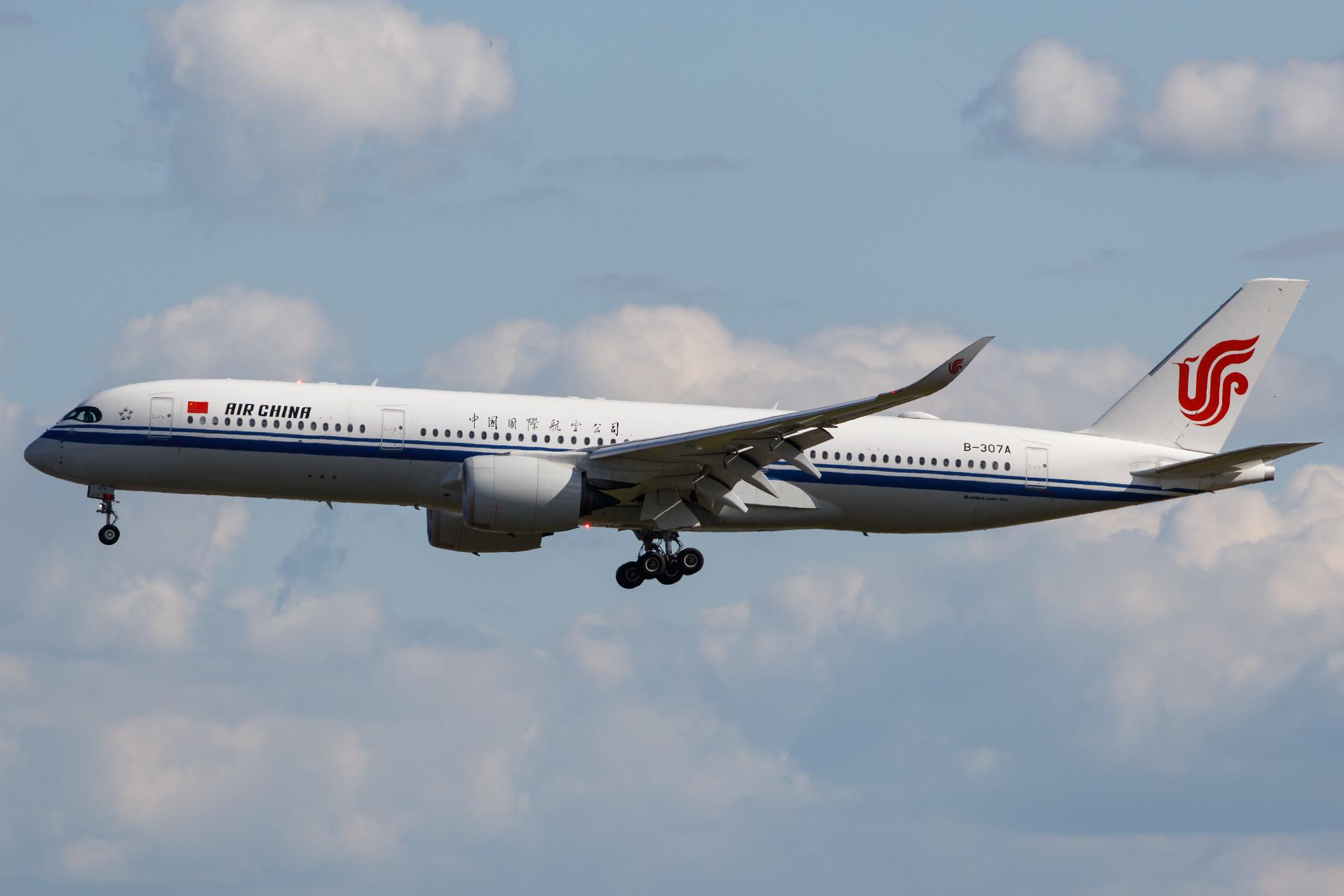 Frankfurt Airport: Air China (CA / CCA) |  Airbus A350-941 A359 | B-307A | MSN 268