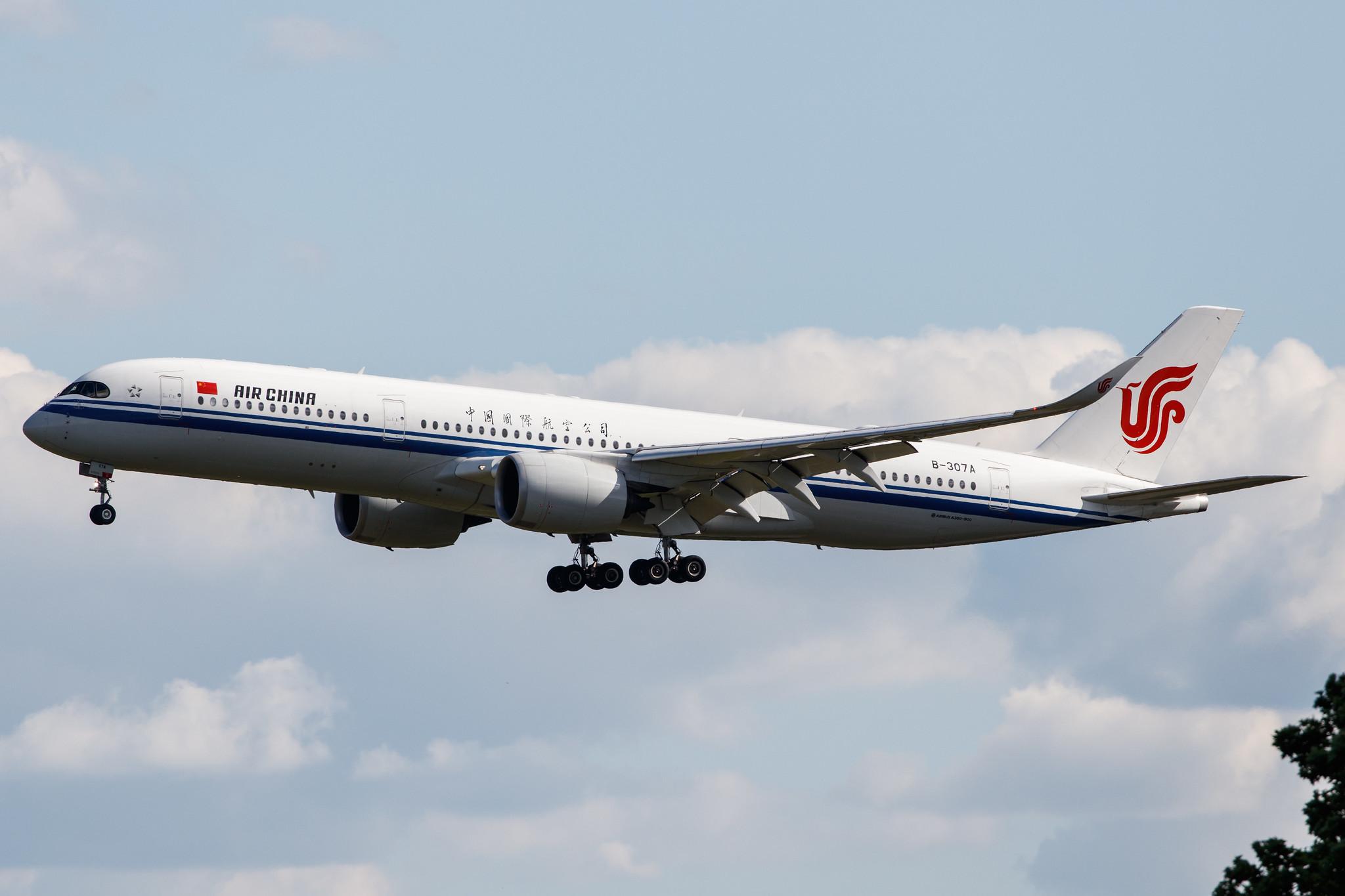 Frankfurt Airport: Air China (CA / CCA) |  Airbus A350-941 A359 | B-307A | MSN 268