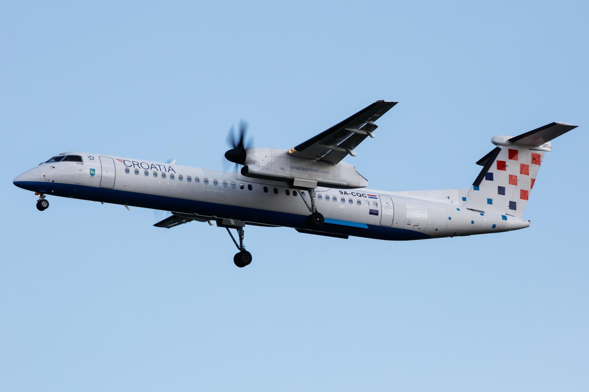 Frankfurt Airport: Croatia Airlines (OU / CTN) |  De Havilland Canada Dash 8-400 DH8D | 9A-CQC | MSN 4258