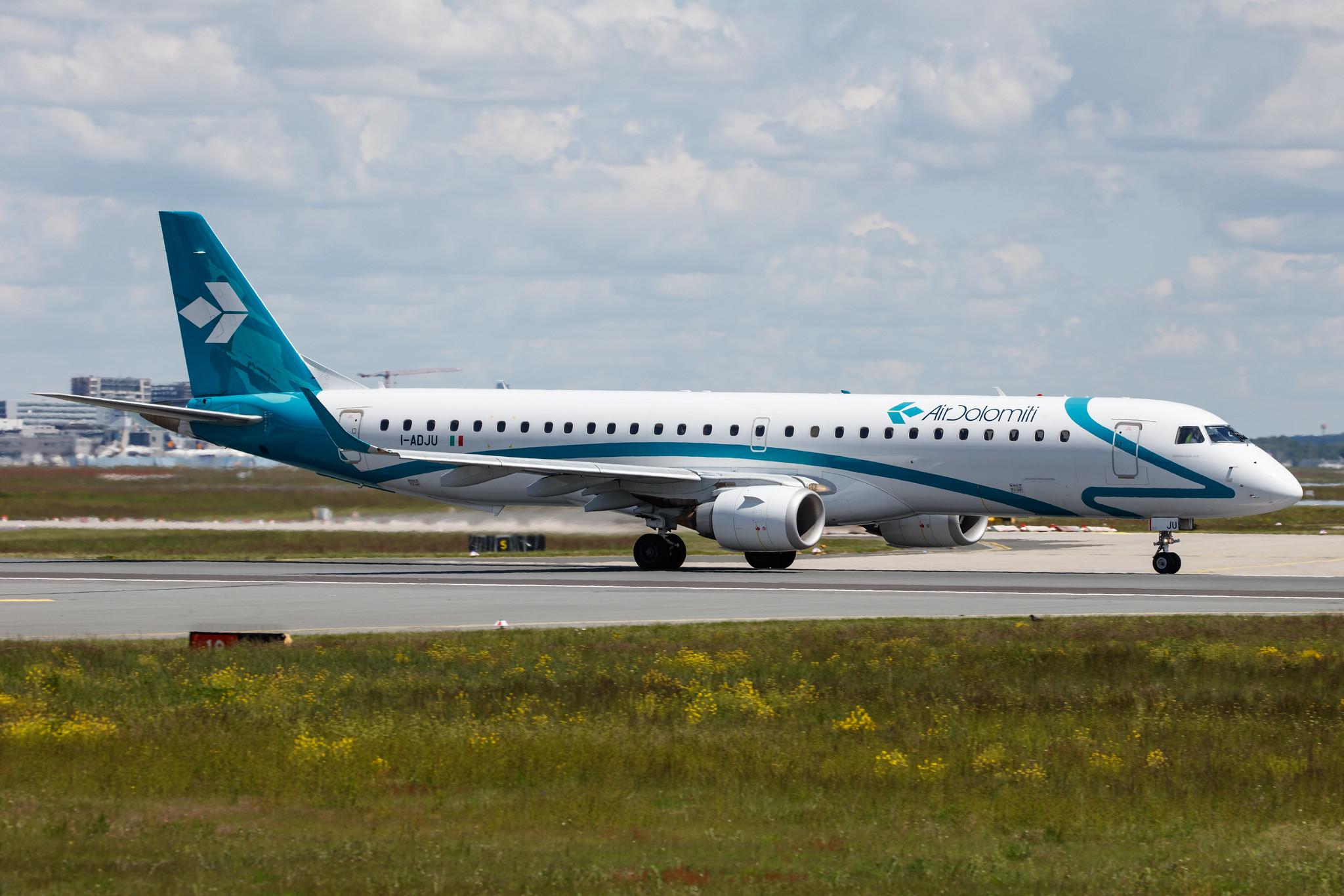 Frankfurt Airport: Air Dolomiti (EN / DLA) |  Embraer E195LR E195 | I-ADJU | MSN 19000290