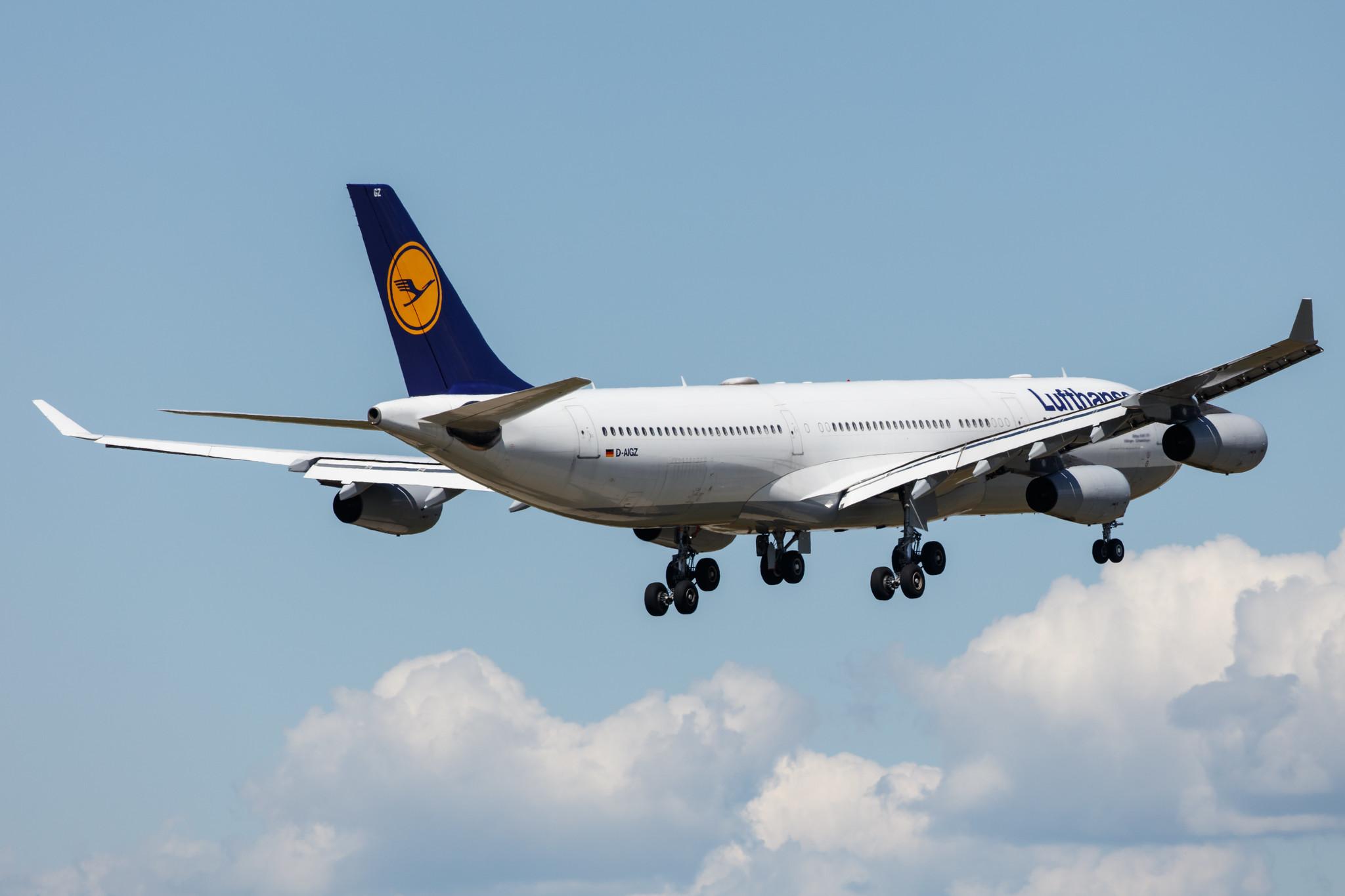 Frankfurt Airport: Lufthansa (LH / DLH) |  Airbus A340-313 A343 | D-AIGZ | MSN 0347