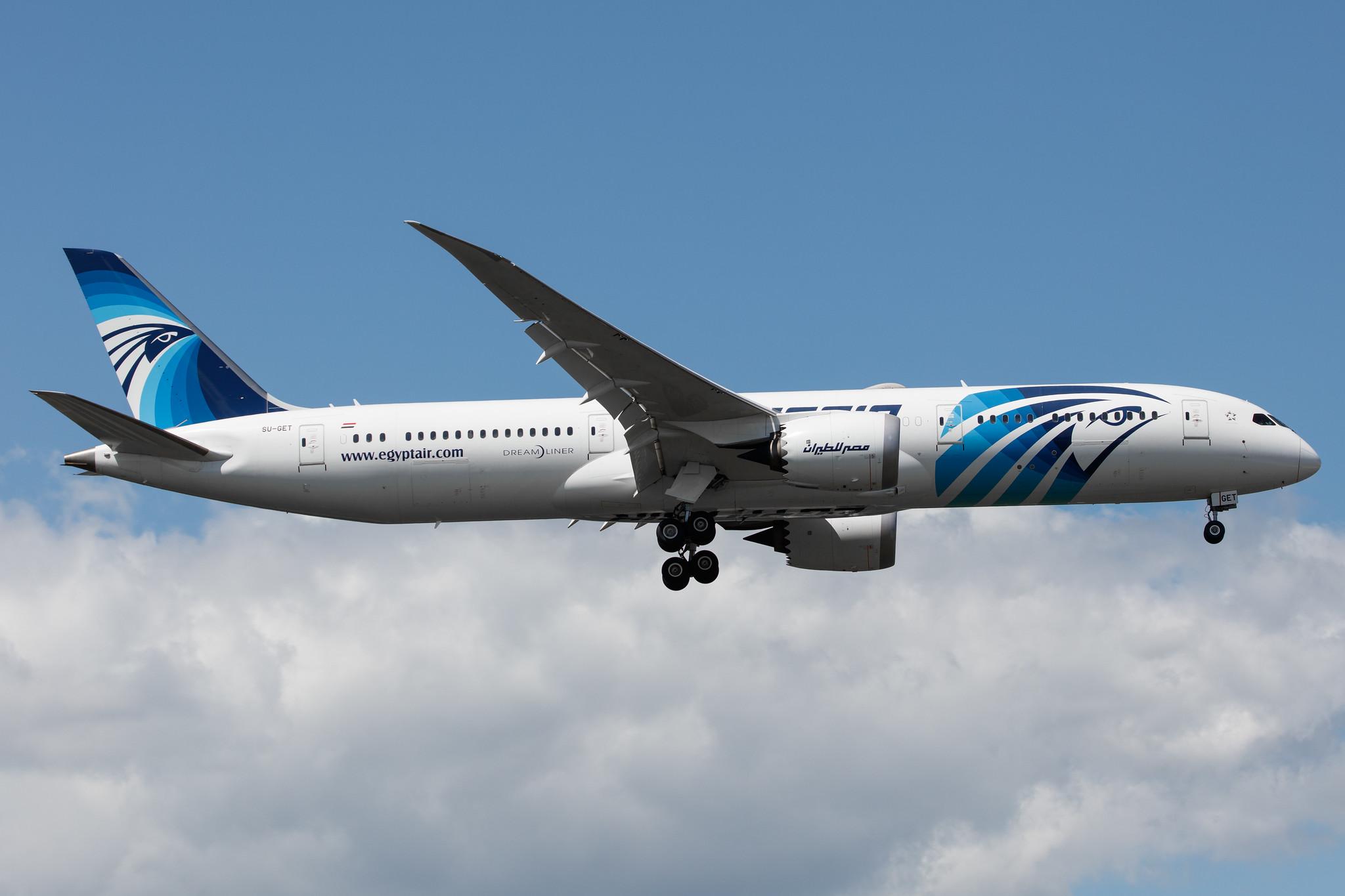 Frankfurt Airport: EgyptAir (MS / MSR) |  Boeing 787-9 Dreamliner B789 | SU-GET | MSN 38801