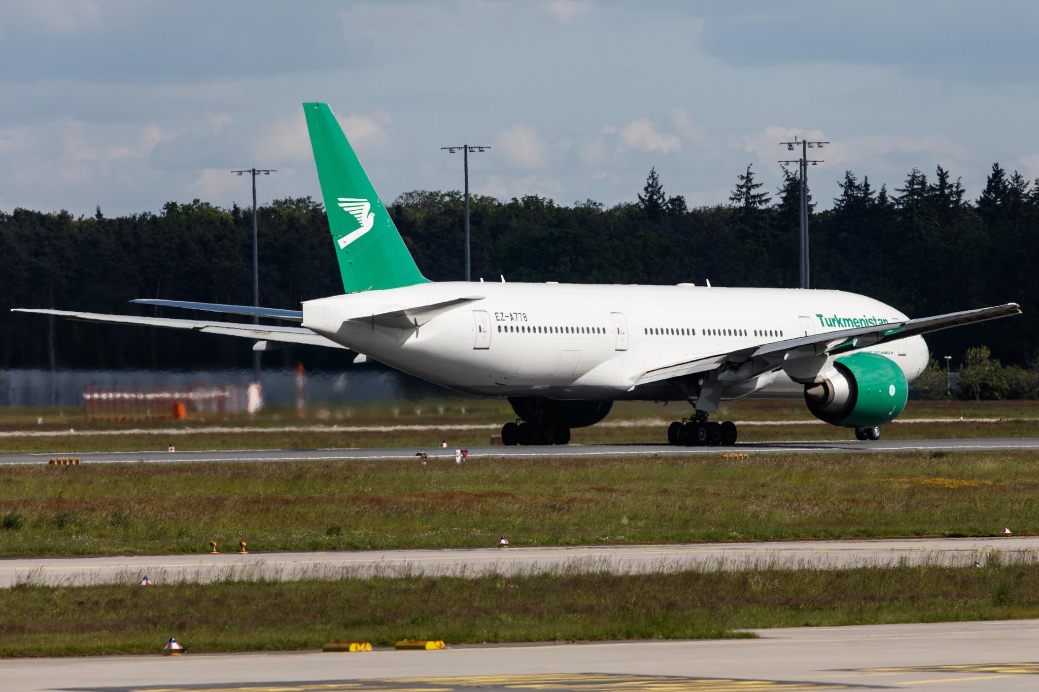 Frankfurt Airport: Turkmenistan Airlines (T5 / TUA) |  Boeing 777-22K(LR) B77L | EZ-A778 | MSN 42296