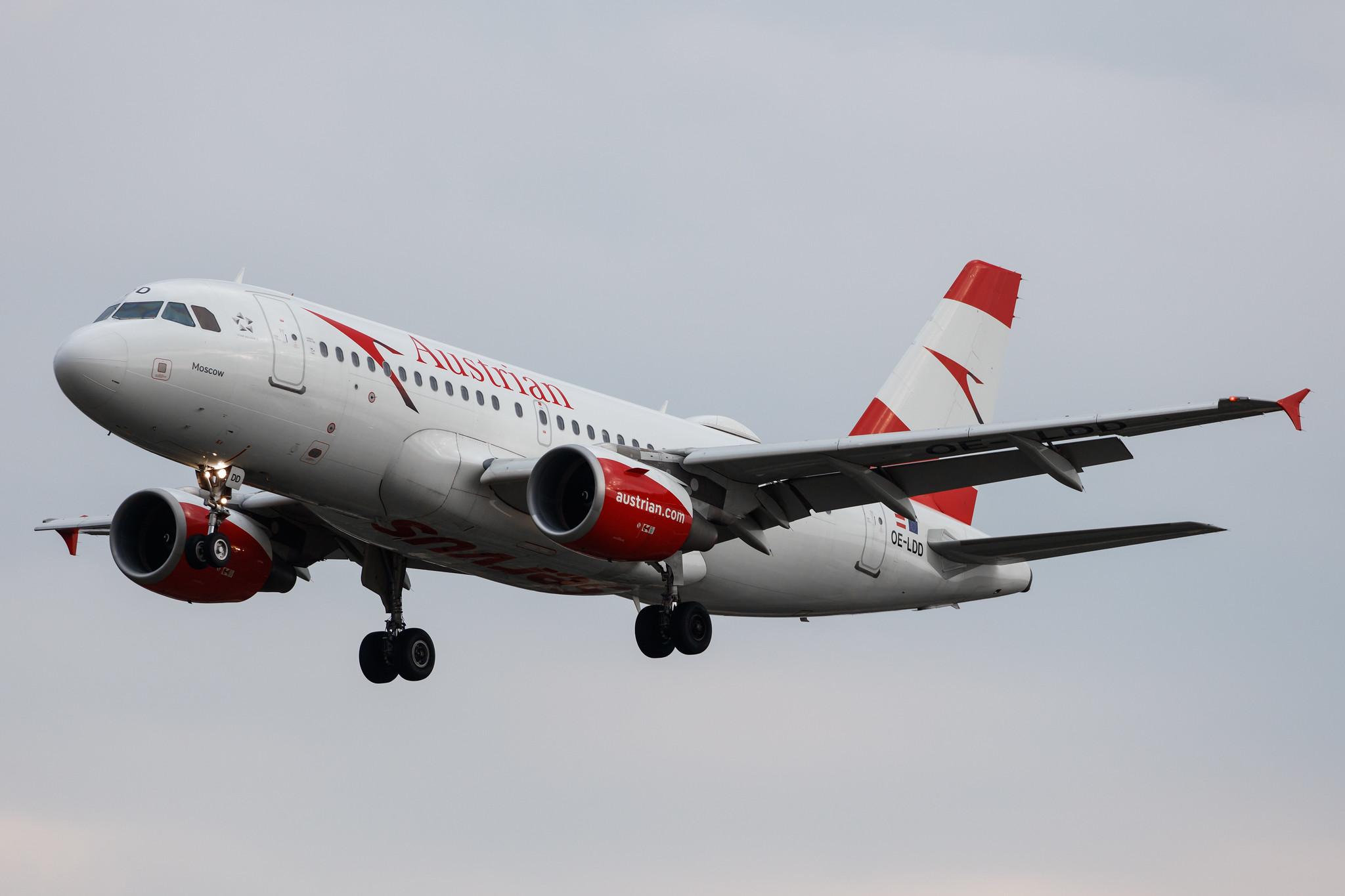 Hamburg Airport: Austrian Airlines (OS / AUA) |  Airbus A319-112 A319 | OE-LDD | MSN 2416