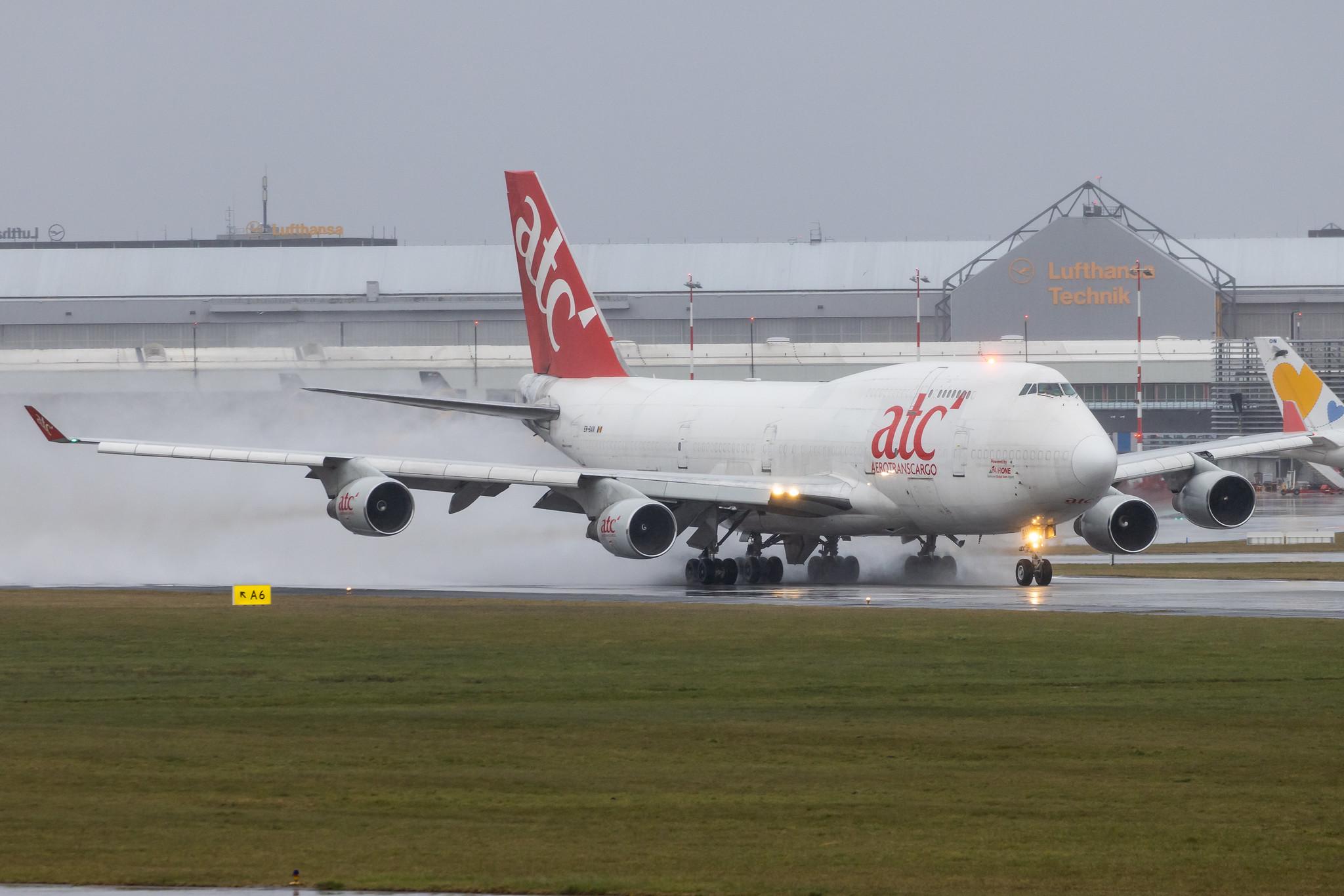 Hamburg Airport: Aerotranscargo (/ ATG) |  Boeing 747-409(BDSF) B744 | ER-BAM | MSN 24312