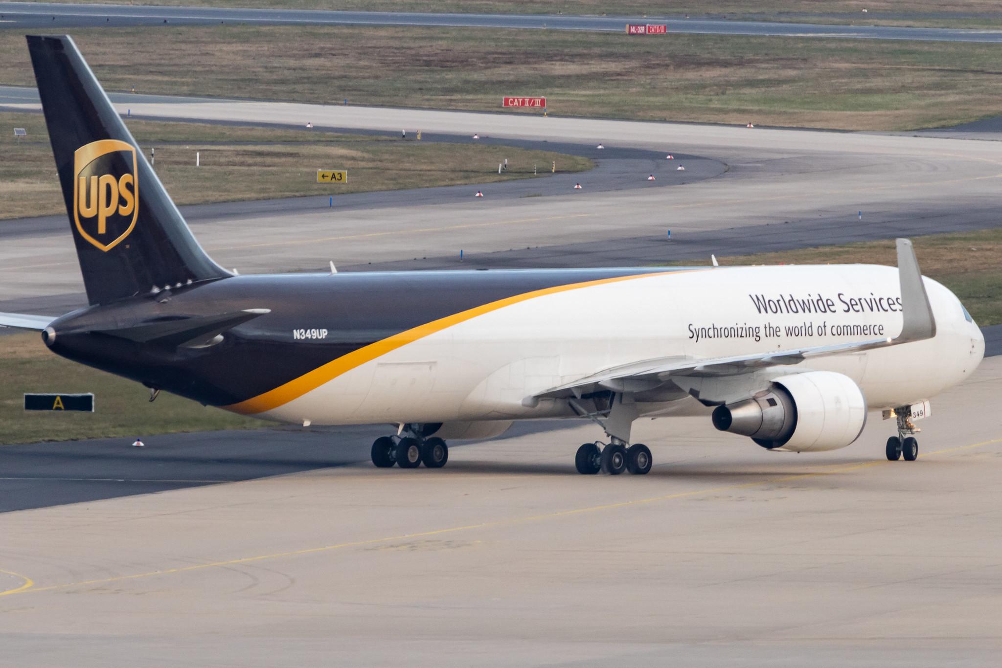 Köln Bonn Airport: UPS (5X / UPS) |  Boeing 767-34AF(ER) B763 | N349UP | MSN 37947