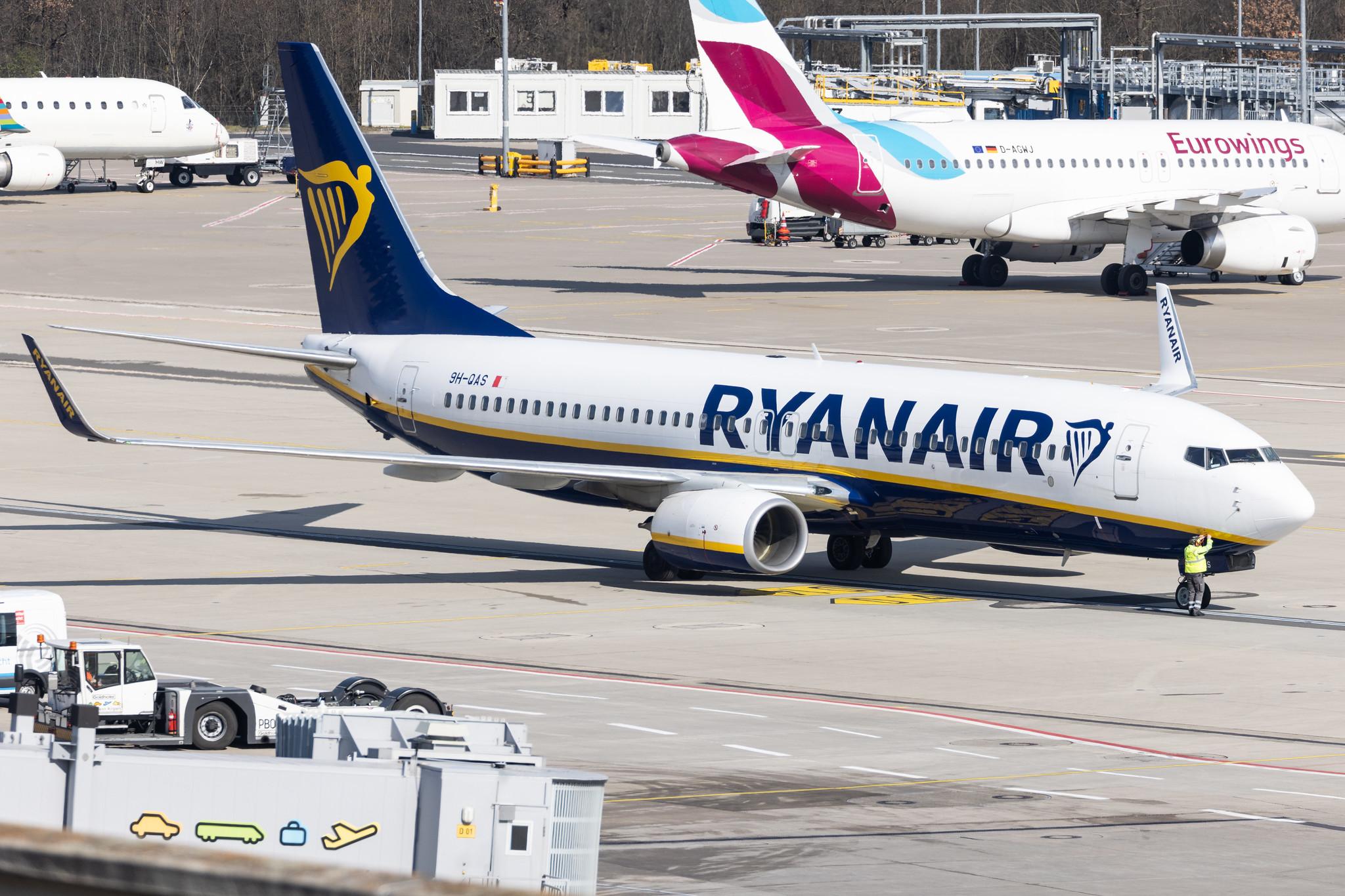 Köln Bonn Airport: Ryanair (FR / RYR) | Operator: Malta Air |  Boeing 737-8AS B738 | 9H-QAS | MSN 44693