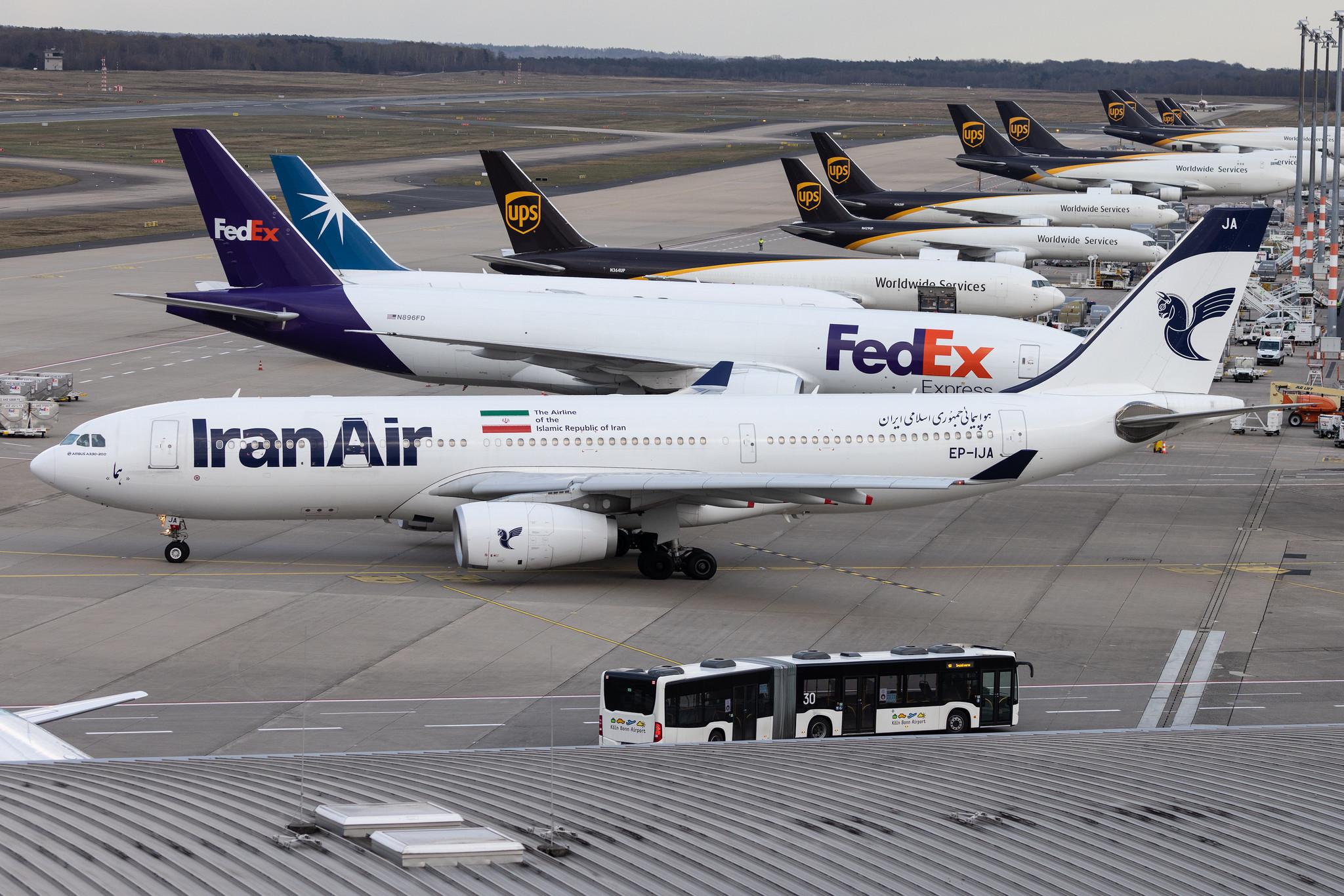 Köln Bonn Airport: Iran Air (IR / IRA) |  Airbus A330-243 A332 | EP-IJA | MSN 1540