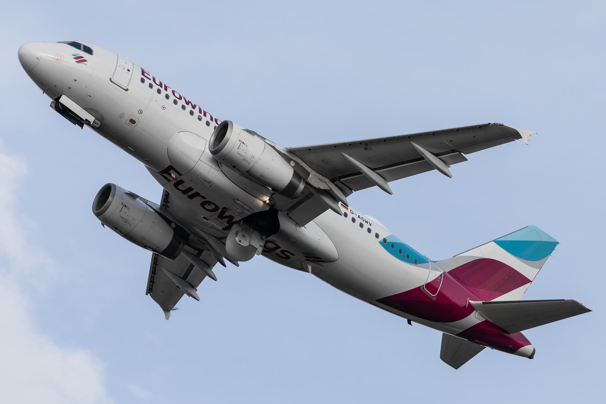 Hamburg Airport: Eurowings (EW / EWG) |  Airbus A319-132 A319 | D-AGWV | MSN 5467