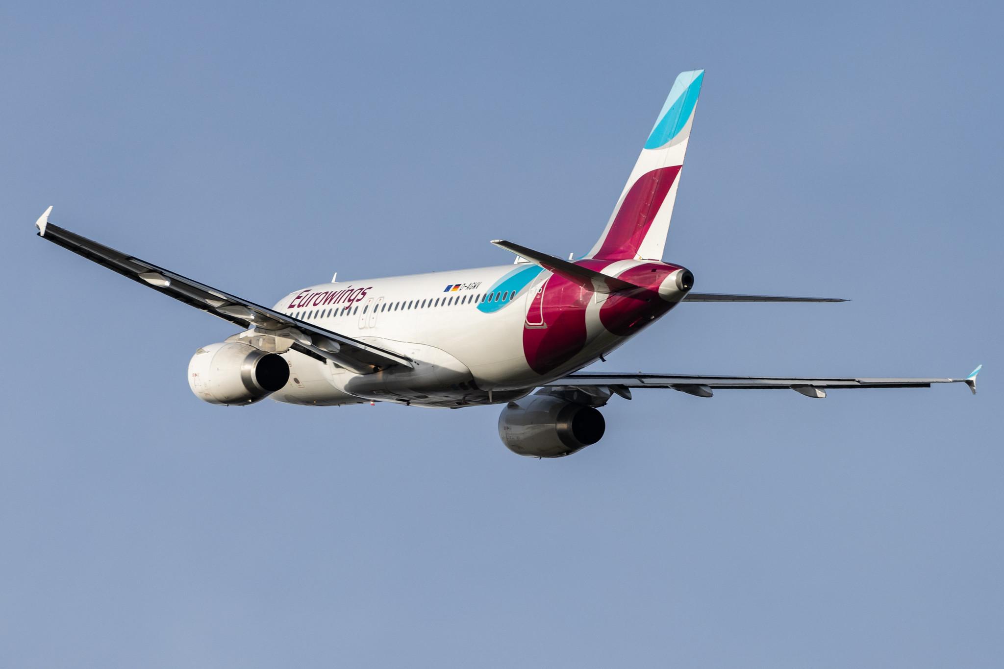 Hamburg Airport: Eurowings (EW / EWG) |  Airbus A319-132 A319 | D-AGWV | MSN 5467