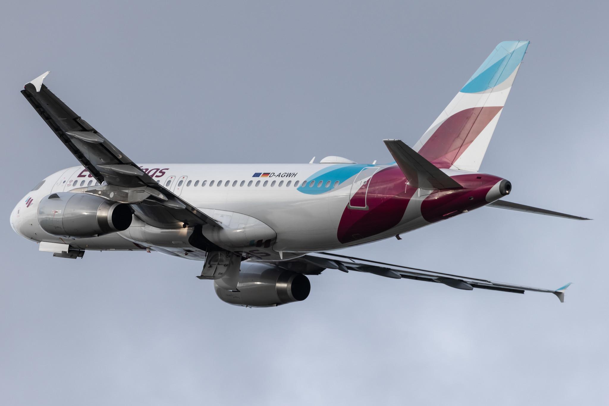 Hamburg Airport: Eurowings (EW / EWG) |  Airbus A319-132 A319 | D-AGWH | MSN 3352