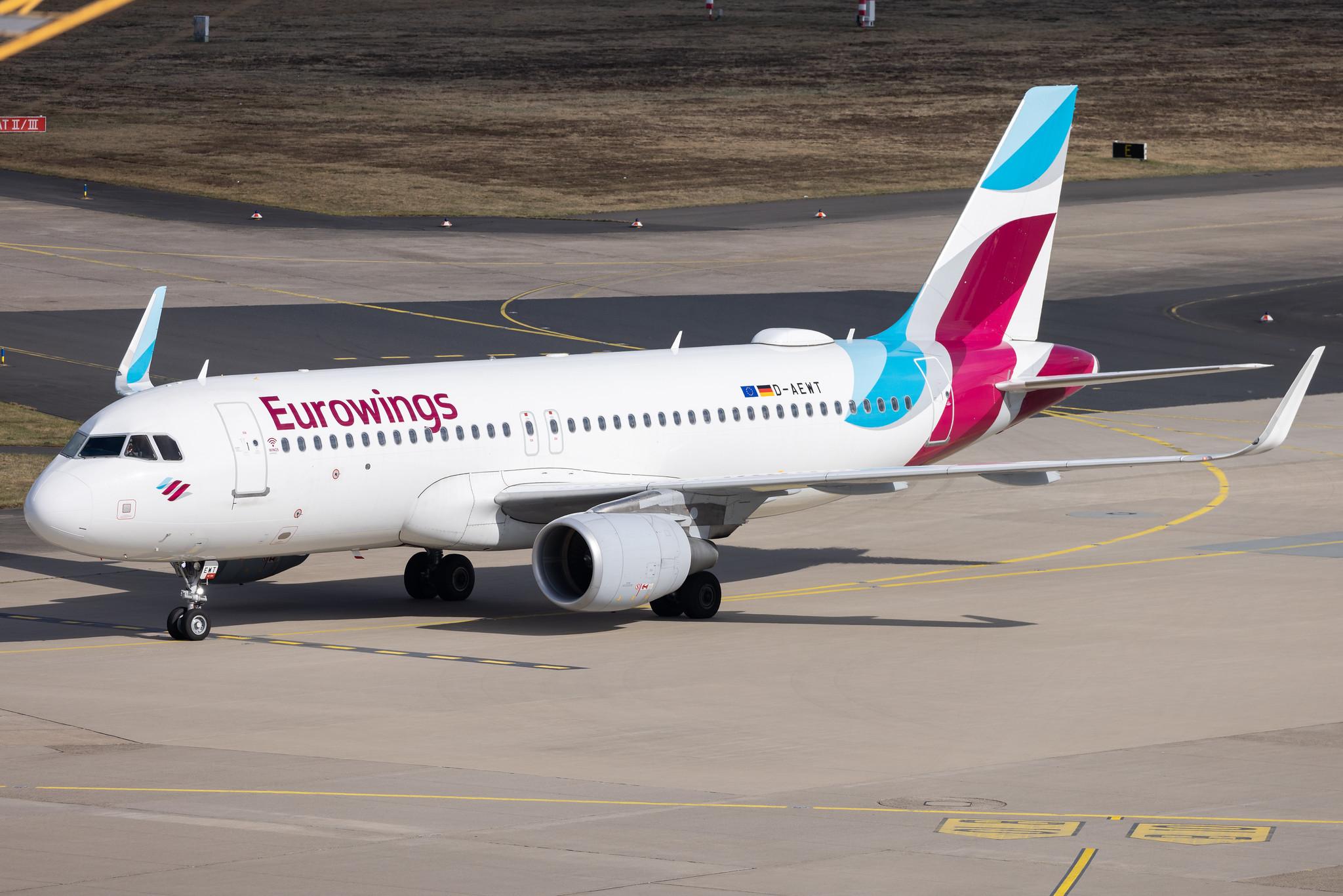 Köln Bonn Airport: Eurowings (EW / EWG) |  Airbus A320-214 A320 | D-AEWT | MSN 7534