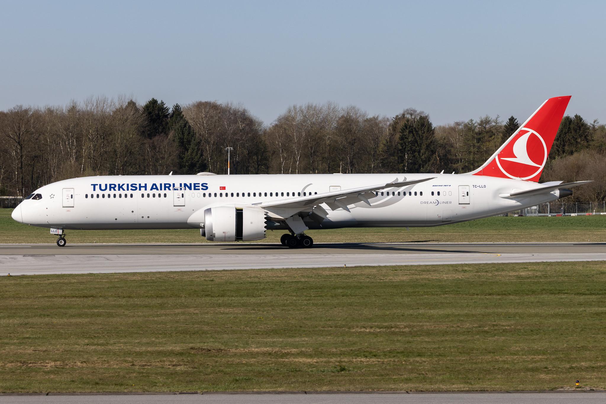 Hamburg Airport: Turkish Airlines (TK / THY) |  Boeing 787-9 Dreamliner B789 | TC-LLO | MSN 65814
