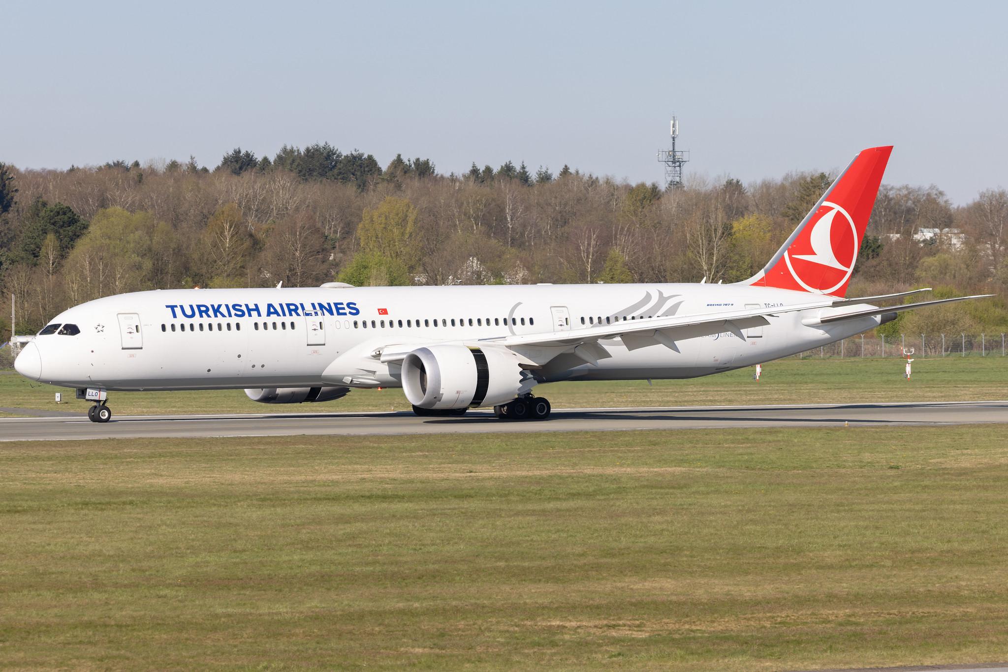 Hamburg Airport: Turkish Airlines (TK / THY) |  Boeing 787-9 Dreamliner B789 | TC-LLO | MSN 65814