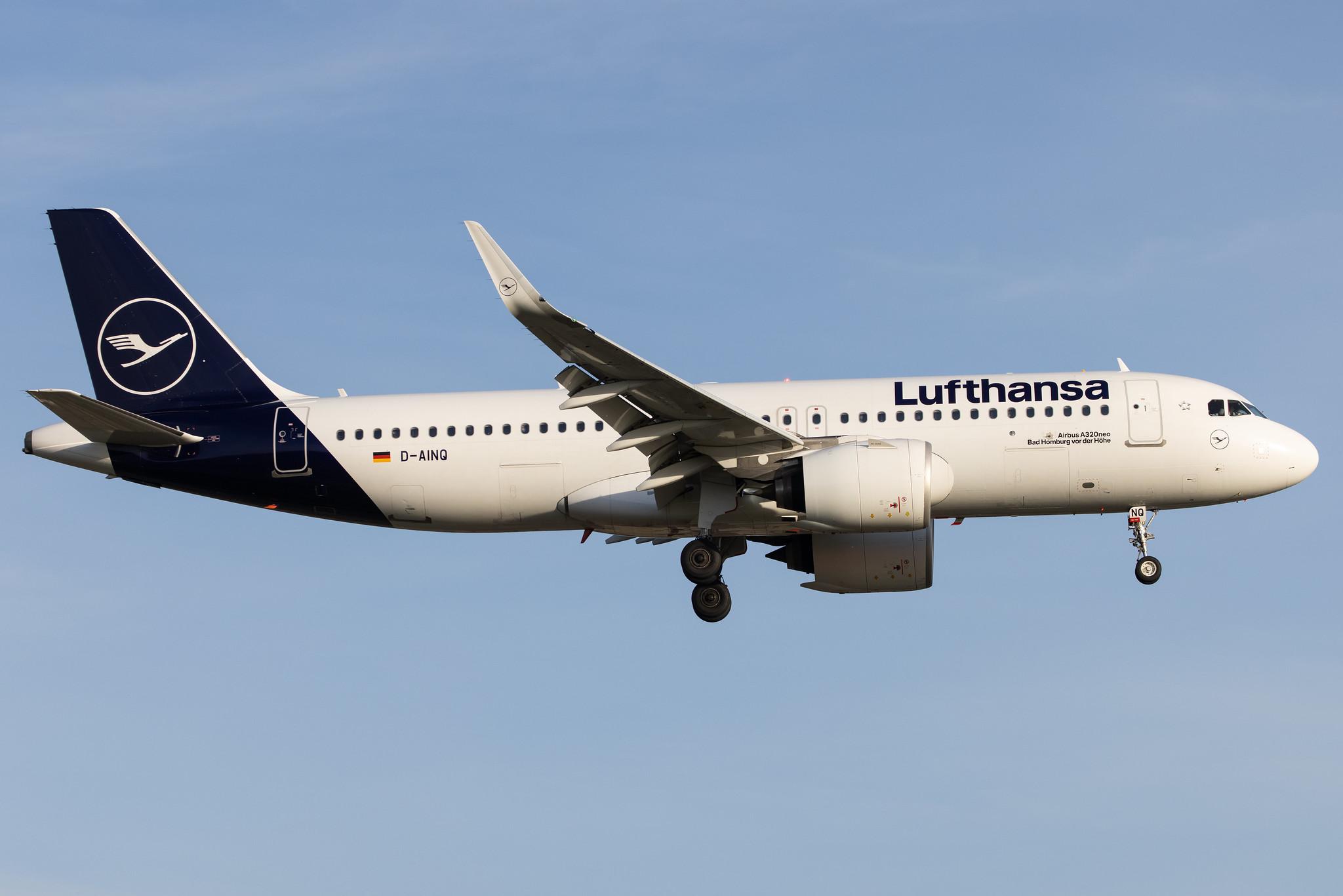 Hamburg Airport: Lufthansa (LH / DLH) |  Airbus A320-271N A20N | D-AINQ | MSN 8870