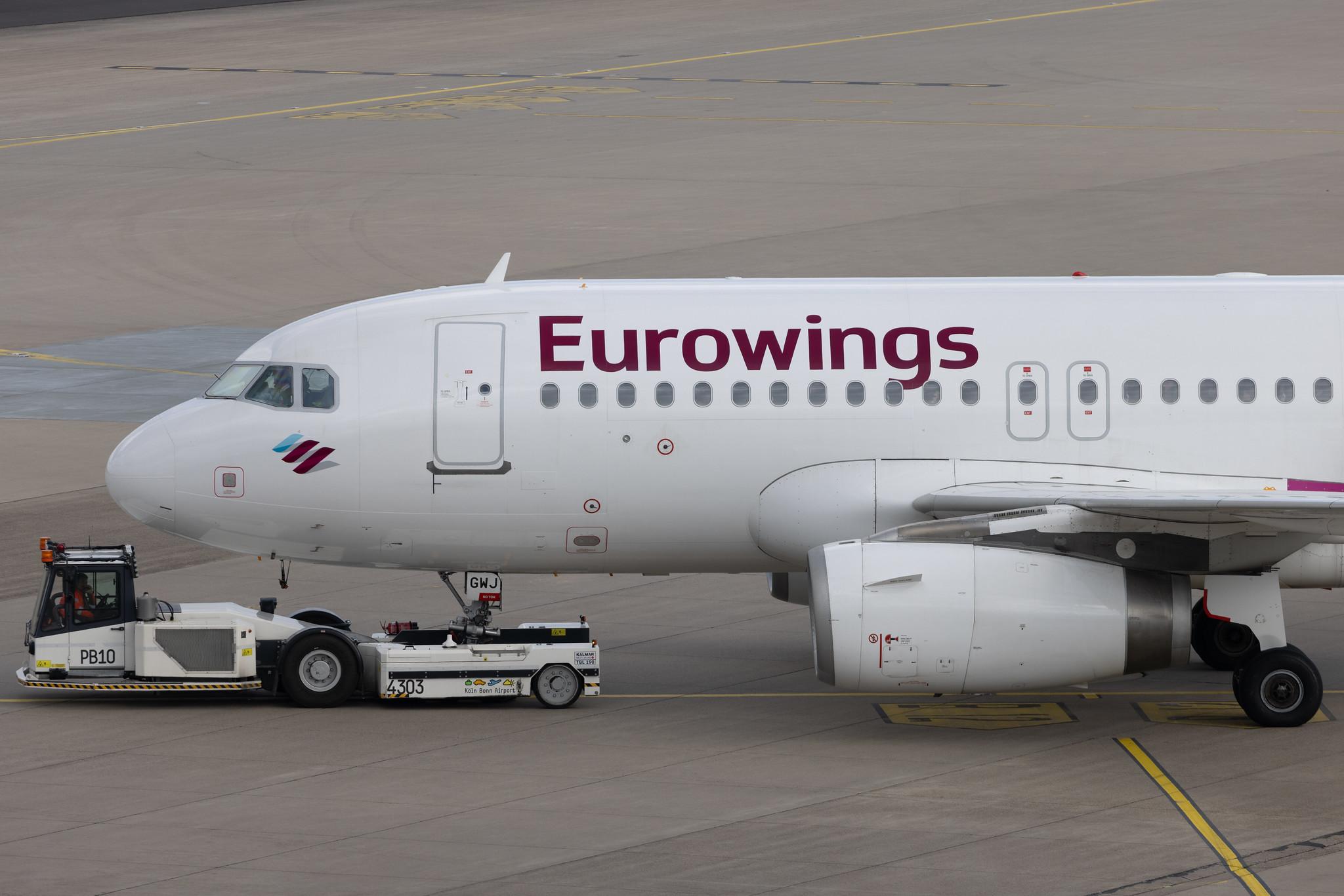 Köln Bonn Airport: Eurowings (EW / EWG) |  Airbus A319-132 A319 | D-AGWJ | MSN 3375