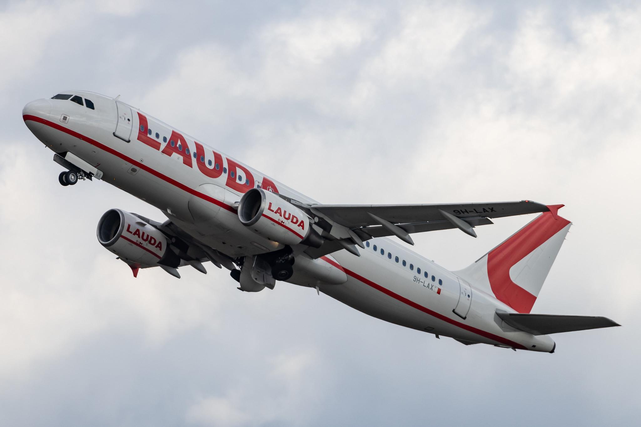 Köln Bonn Airport: Lauda Europe (LW / LDA) |  Airbus A320-214 A320 | 9H-LAX | MSN 03272