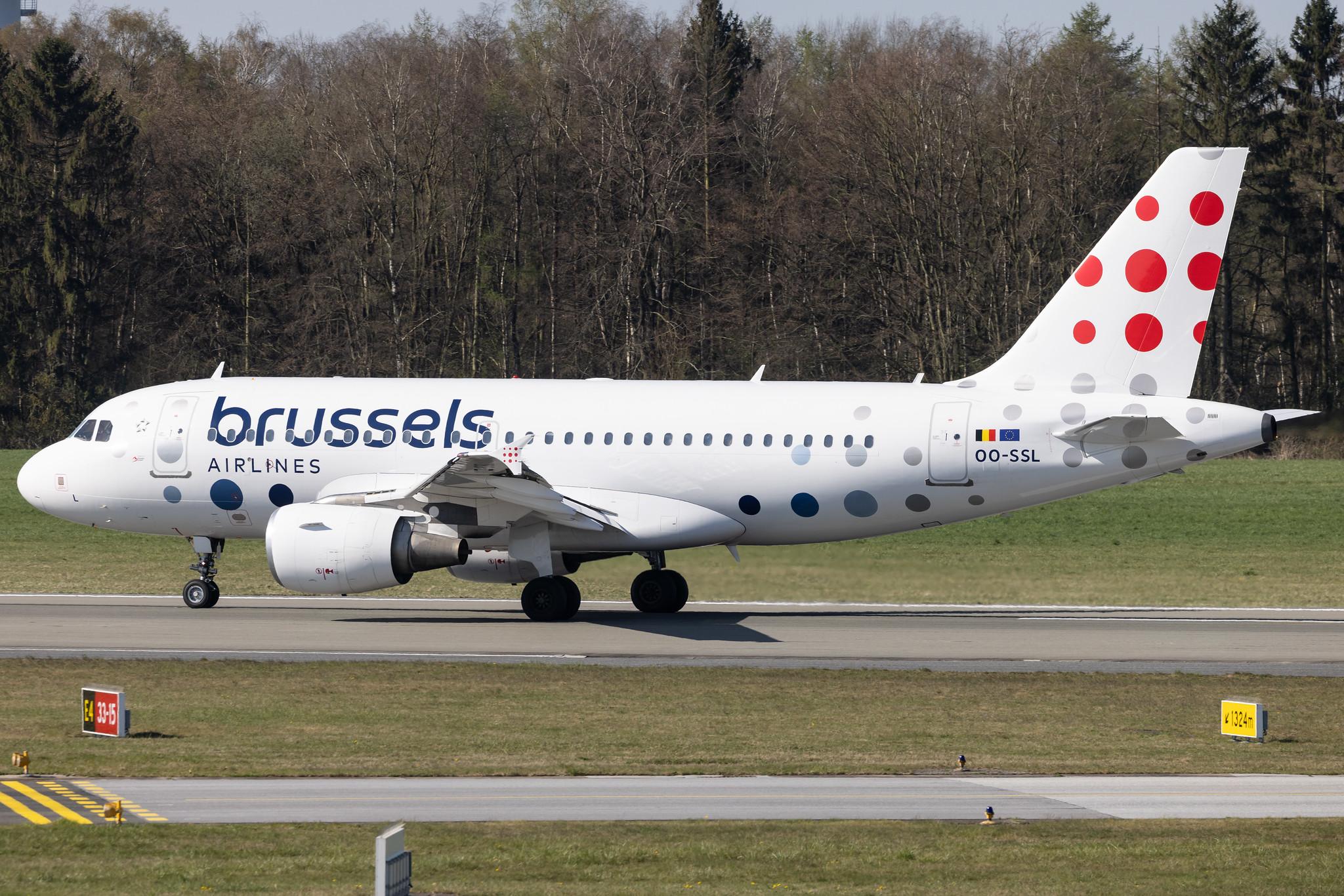 Hamburg Airport: Brussels Airlines (SN / BEL) |  Airbus A319-111 A319 | OO-SSL | MSN 1803