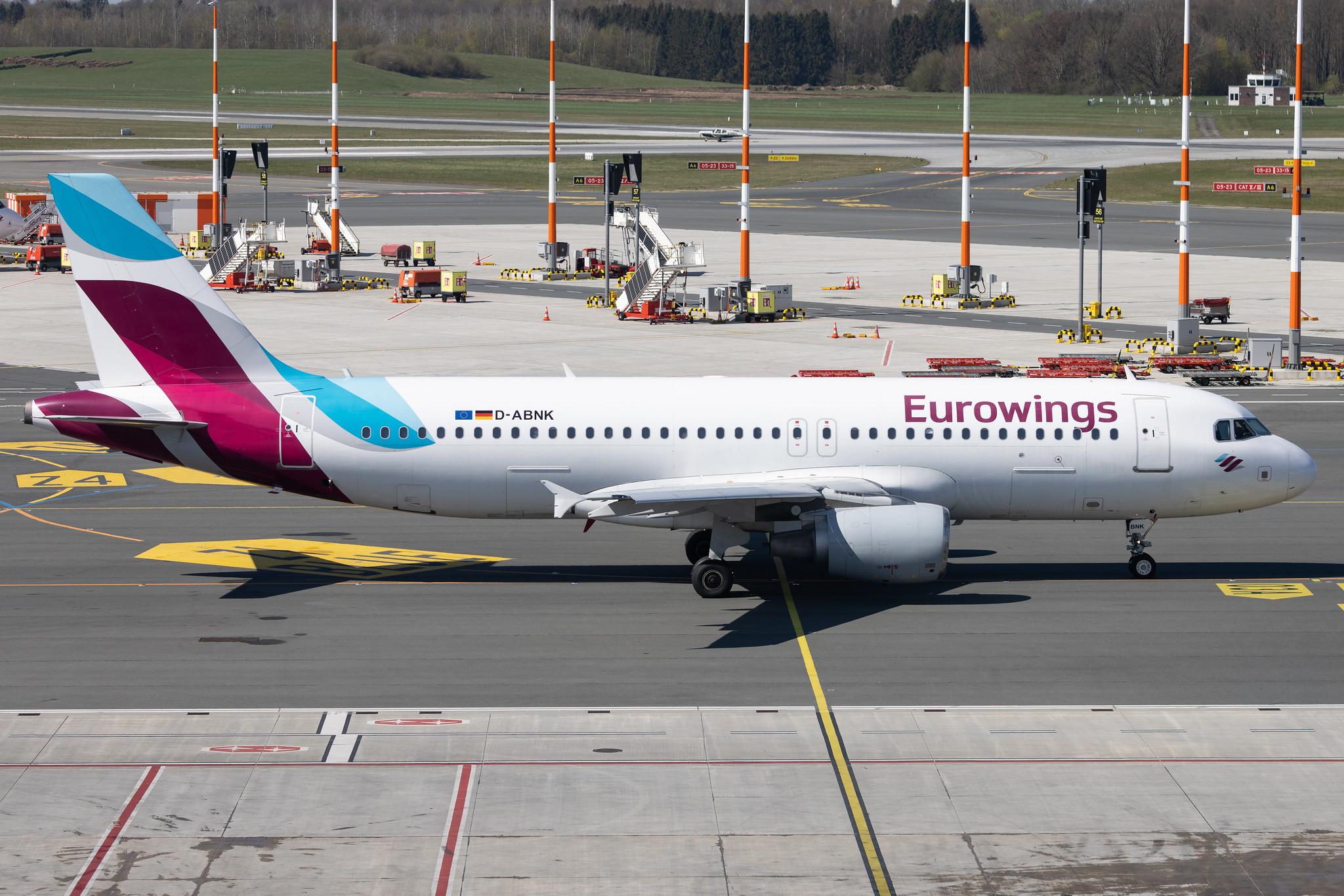 Hamburg Airport: Eurowings (EW / EWG) |  Airbus A320-214 A320 | D-ABNK | MSN 1769