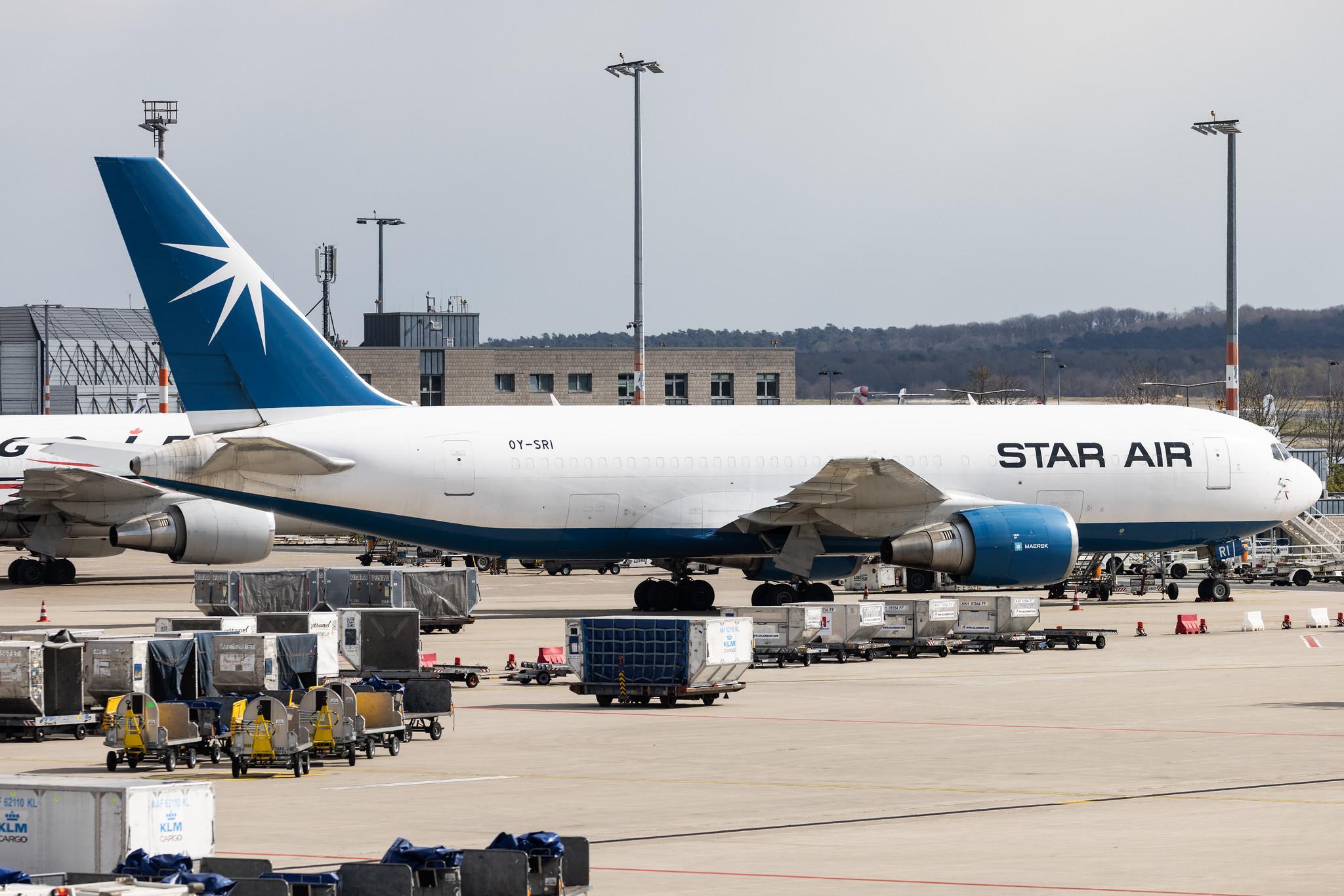 Köln Bonn Airport: Star Air (DJ / SRR) |  Boeing 767-25E(BDSF) B762 | OY-SRI | MSN 27193