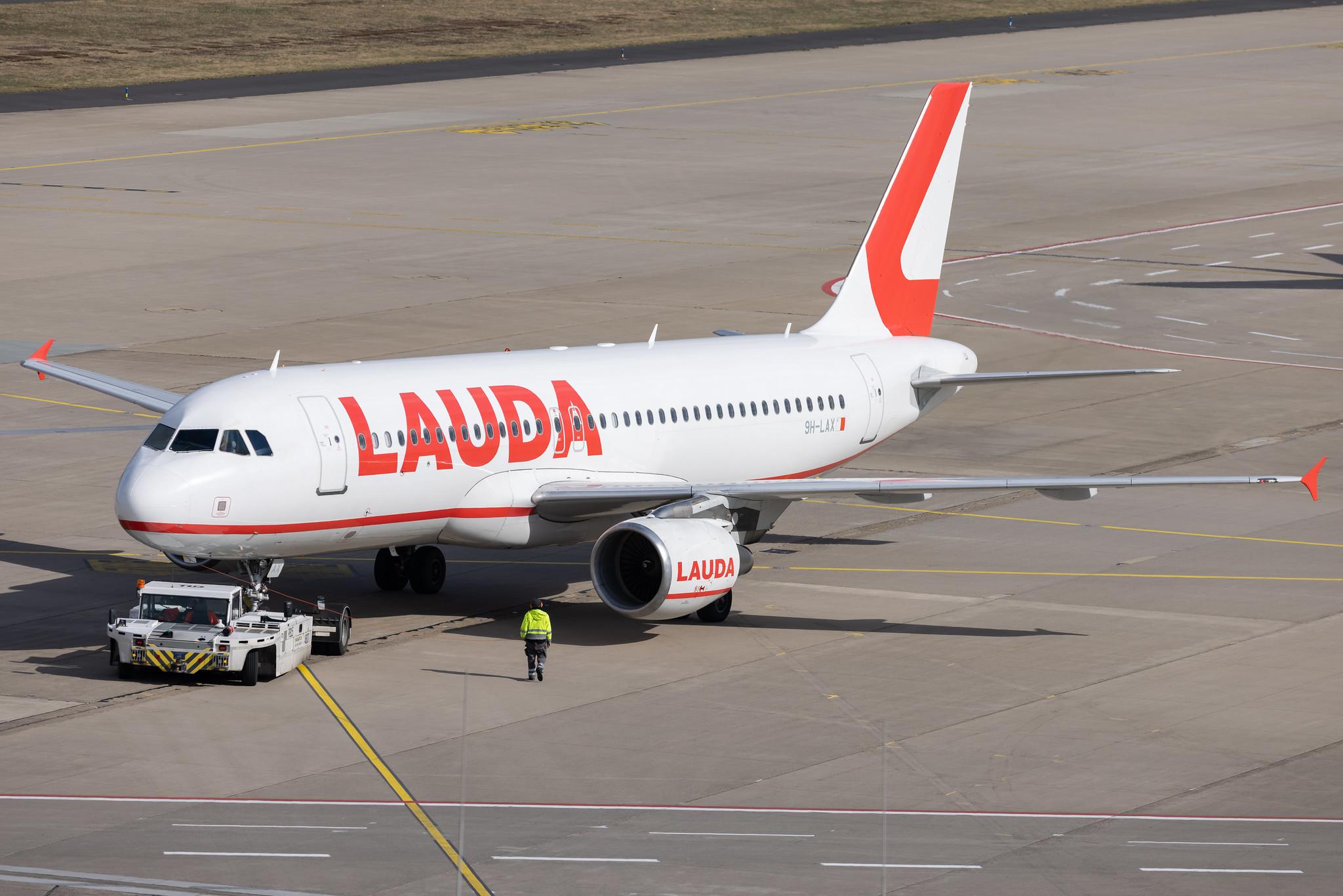Köln Bonn Airport: Lauda Europe (LW / LDA) |  Airbus A320-214 A320 | 9H-LAX | MSN 03272