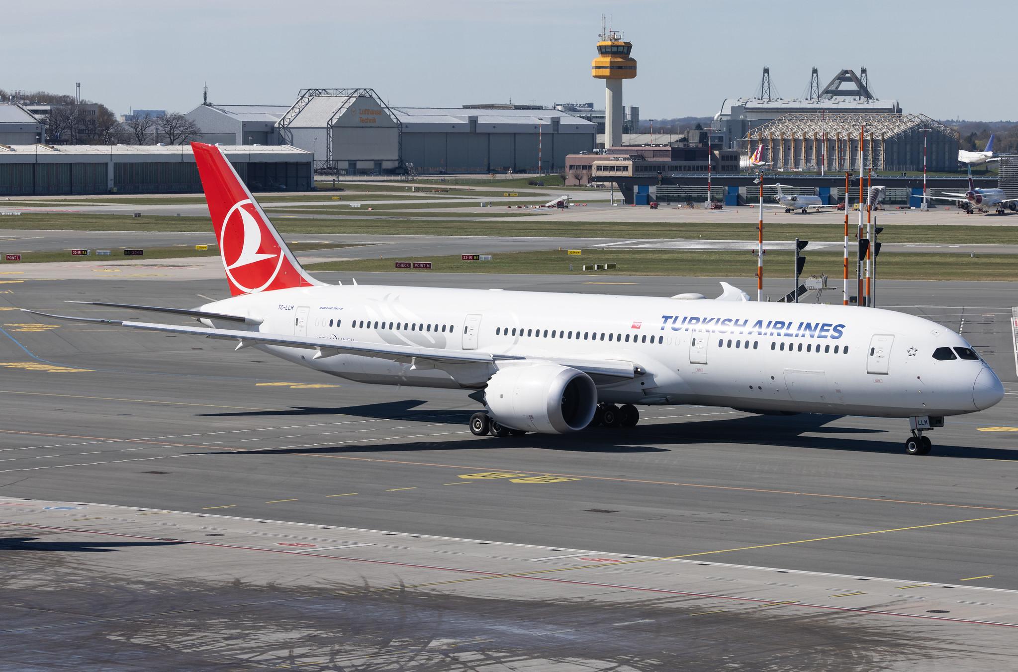 Hamburg Airport: Turkish Airlines (TK / THY) |  Boeing 787-9 Dreamliner B789 | TC-LLM | MSN 65812