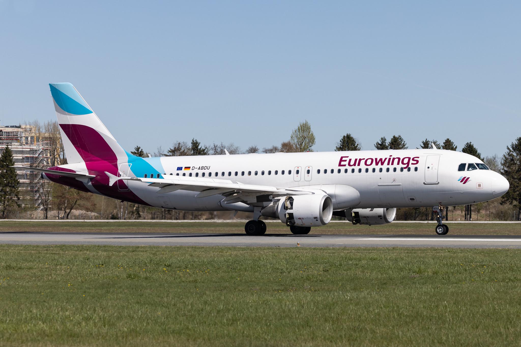 Hamburg Airport: Eurowings (EW / EWG) |  Airbus A320-214 A320 | D-ABDU | MSN 3516