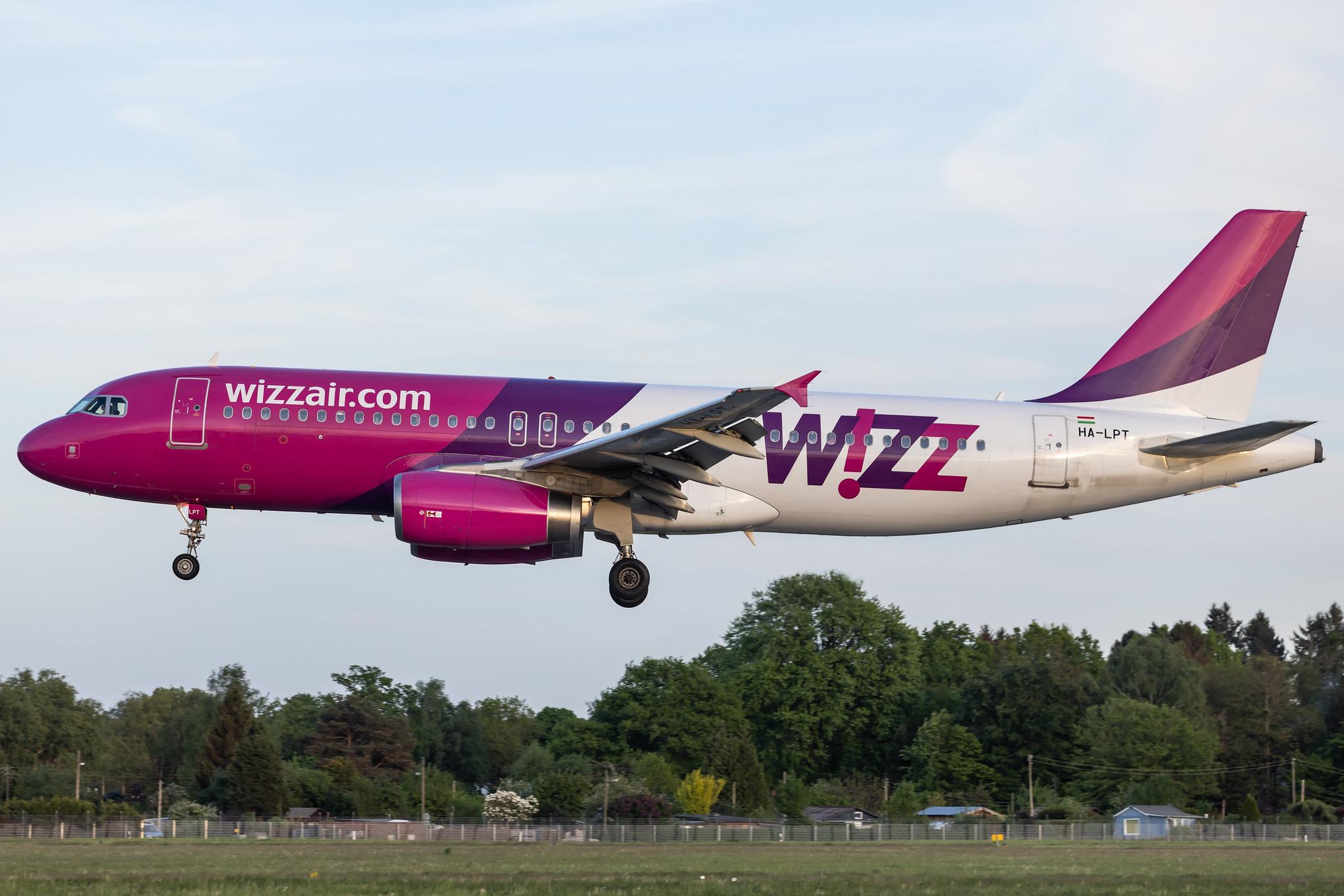 Hamburg Airport: Wizz Air (W6 / WZZ) |  Airbus A320-232 A320 | HA-LPT | MSN 3807