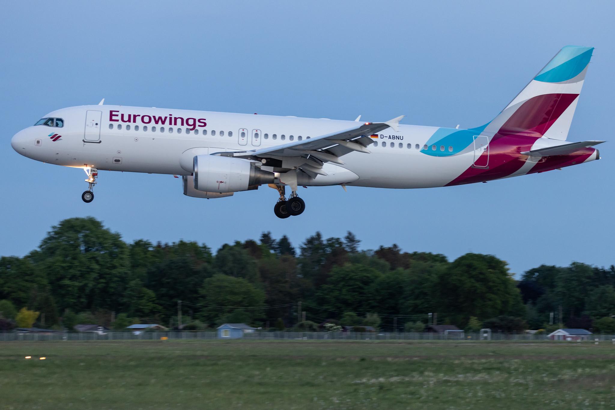 Hamburg Airport: Eurowings (EW / EWG) |  Airbus A320-214 A320 | D-ABNU | MSN 2591