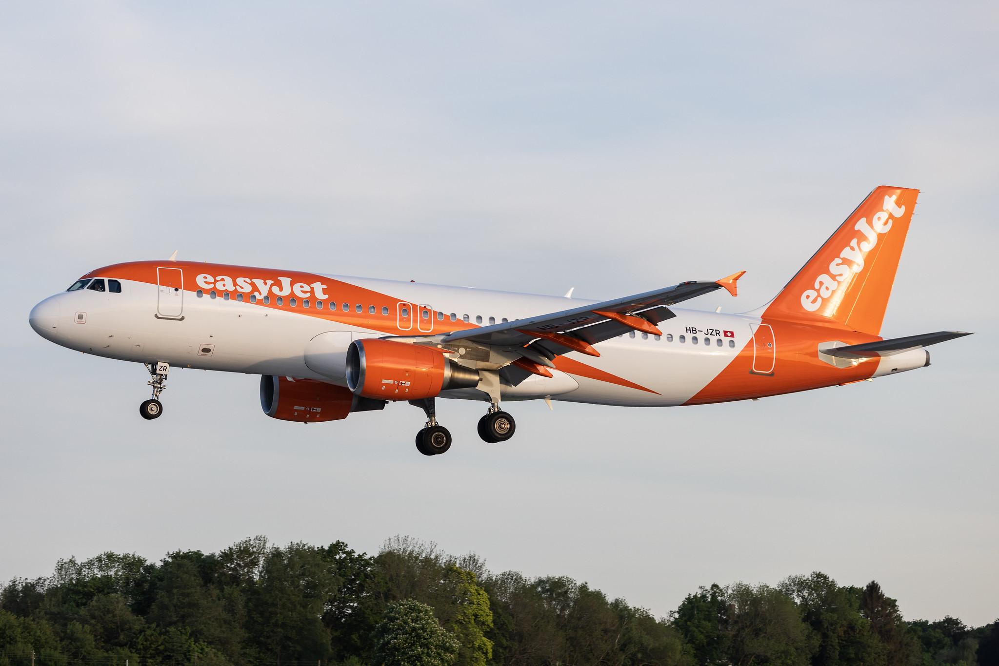 Hamburg Airport: easyJet (U2 / EZY) | Operator: easyJet Switzerland |  Airbus A320-214 A320 | HB-JZR | MSN 4034