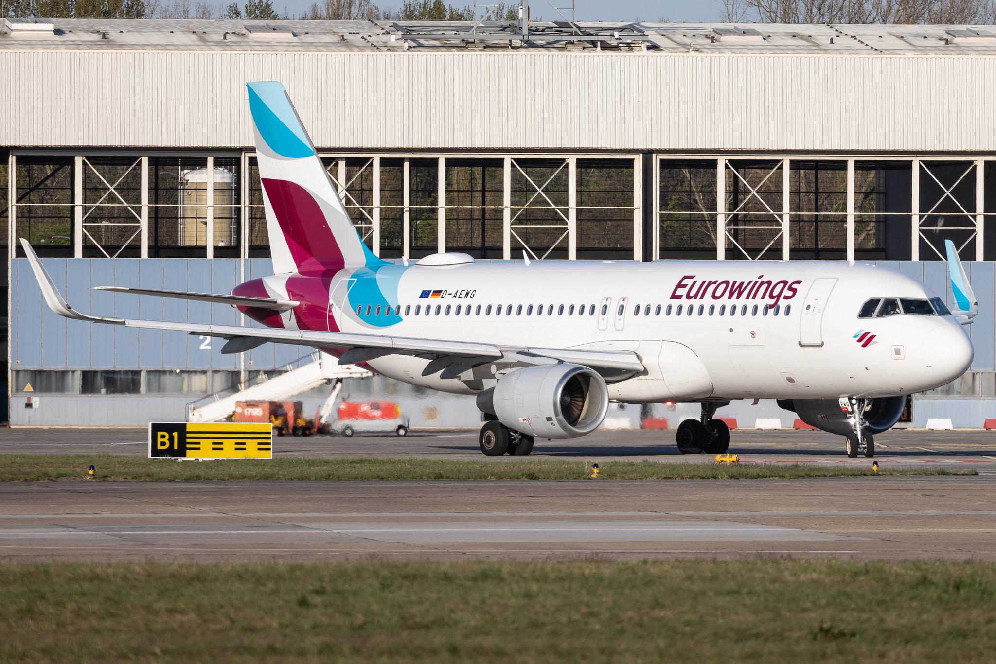 Hamburg Airport: Eurowings (EW / EWG) |  Airbus A320-214 A320 | D-AEWG | MSN 7121