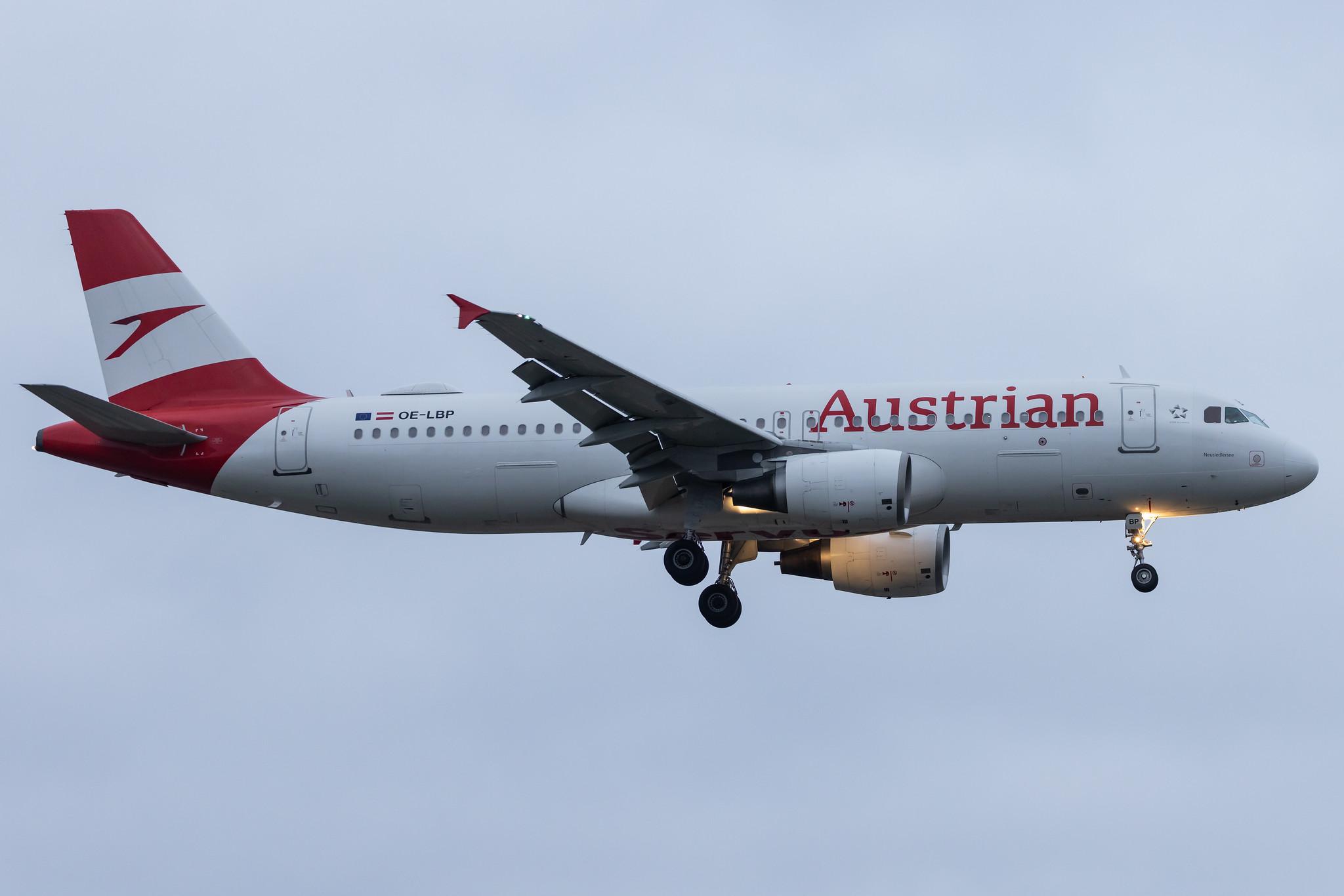 Hamburg Airport: Austrian Airlines (OS / AUA) |  Airbus A320-232 A320 | OE-LBP | MSN 0797