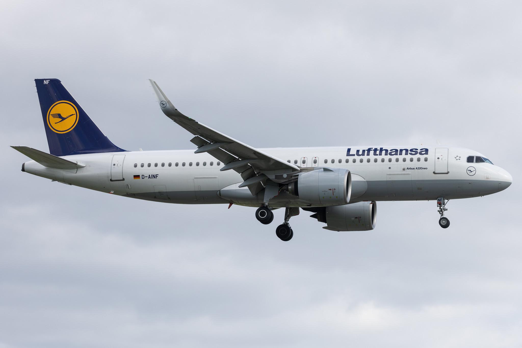 Hamburg Airport: Lufthansa (LH / DLH) |  Airbus A320-271N A20N | D-AINF | MSN 7577