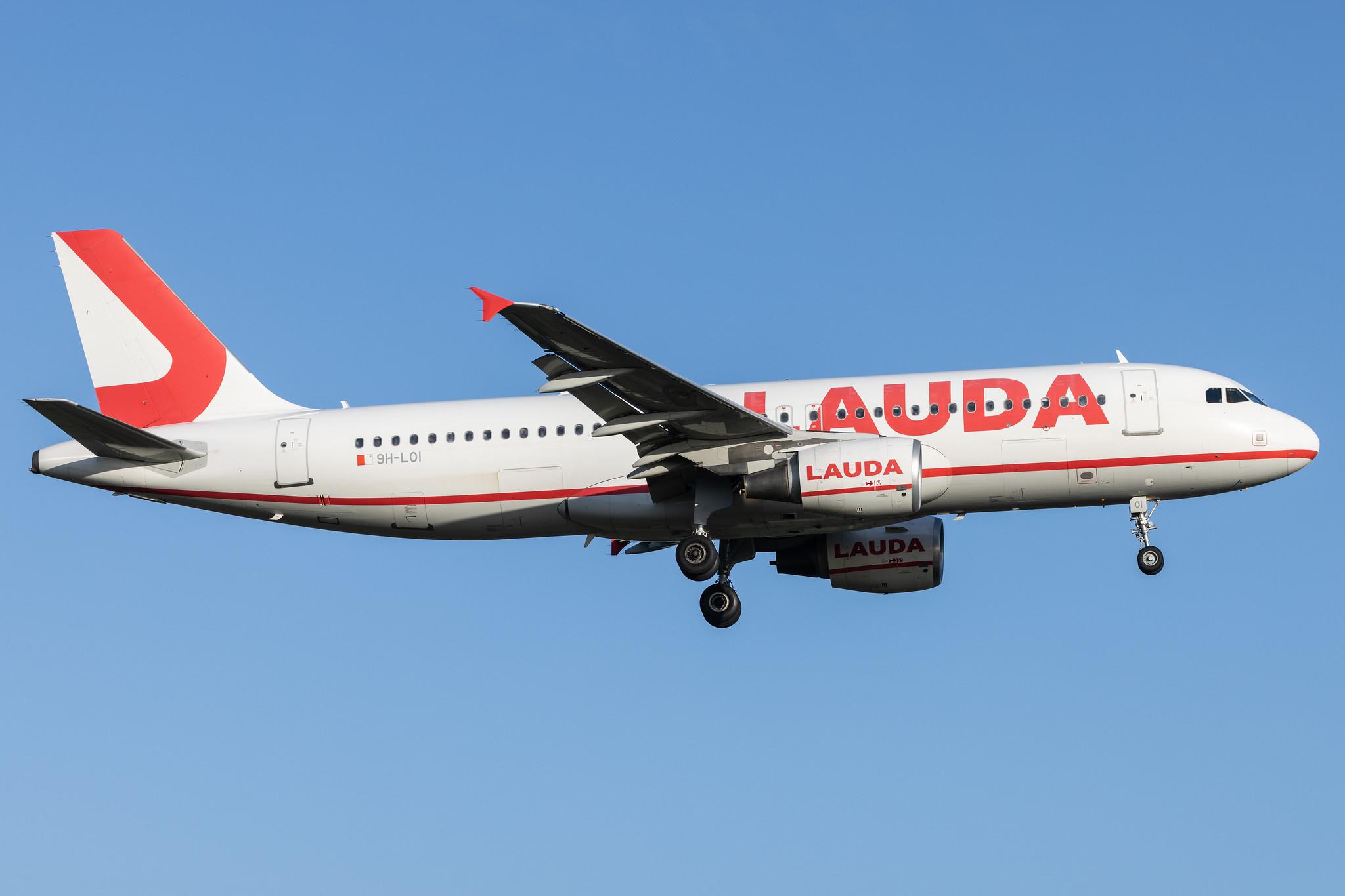 Hamburg Airport: Lauda Europe (LW / LDA) |  Airbus A320-214 A320 | 9H-LOI | MSN 02994