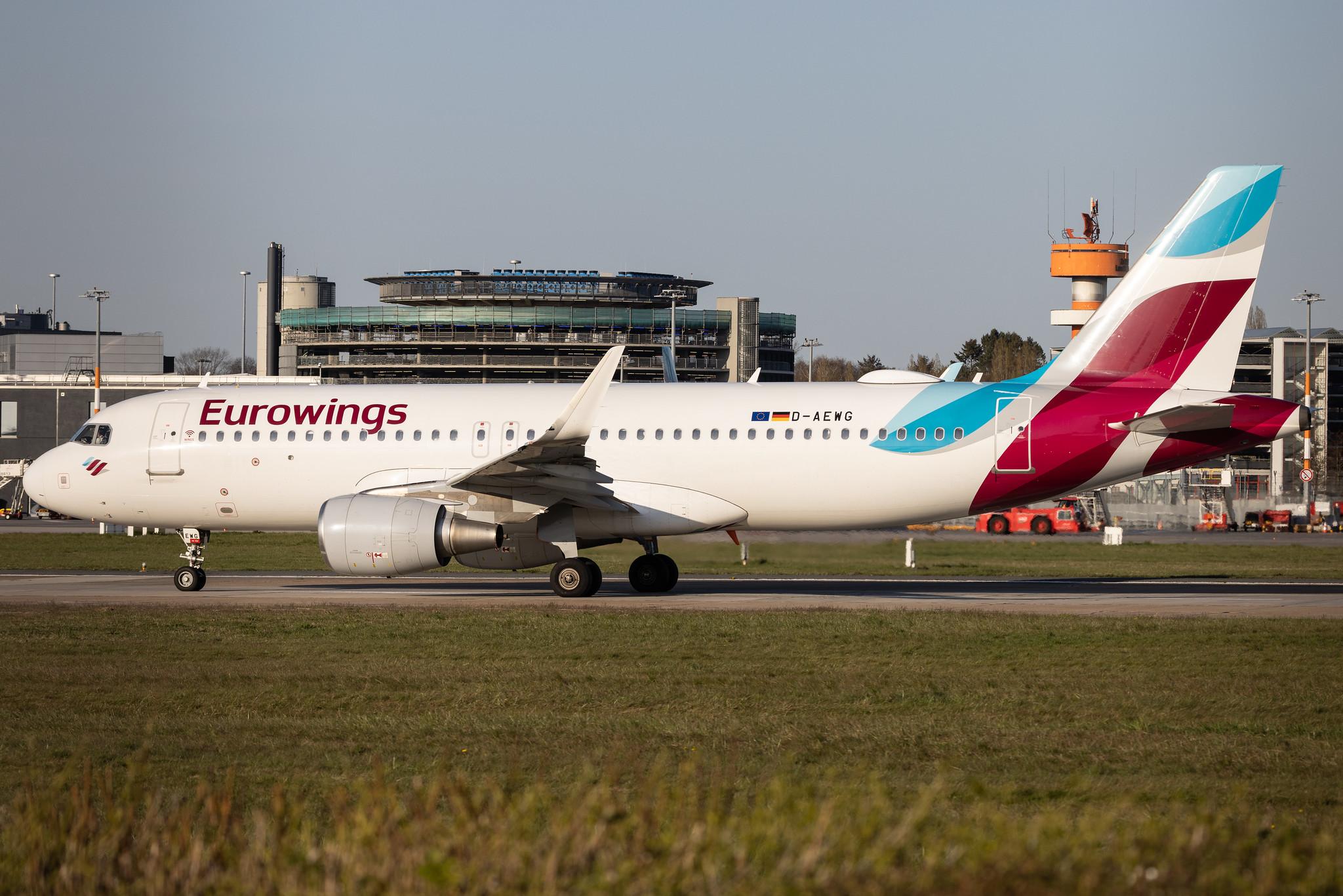 Hamburg Airport: Eurowings (EW / EWG) |  Airbus A320-214 A320 | D-AEWG | MSN 7121