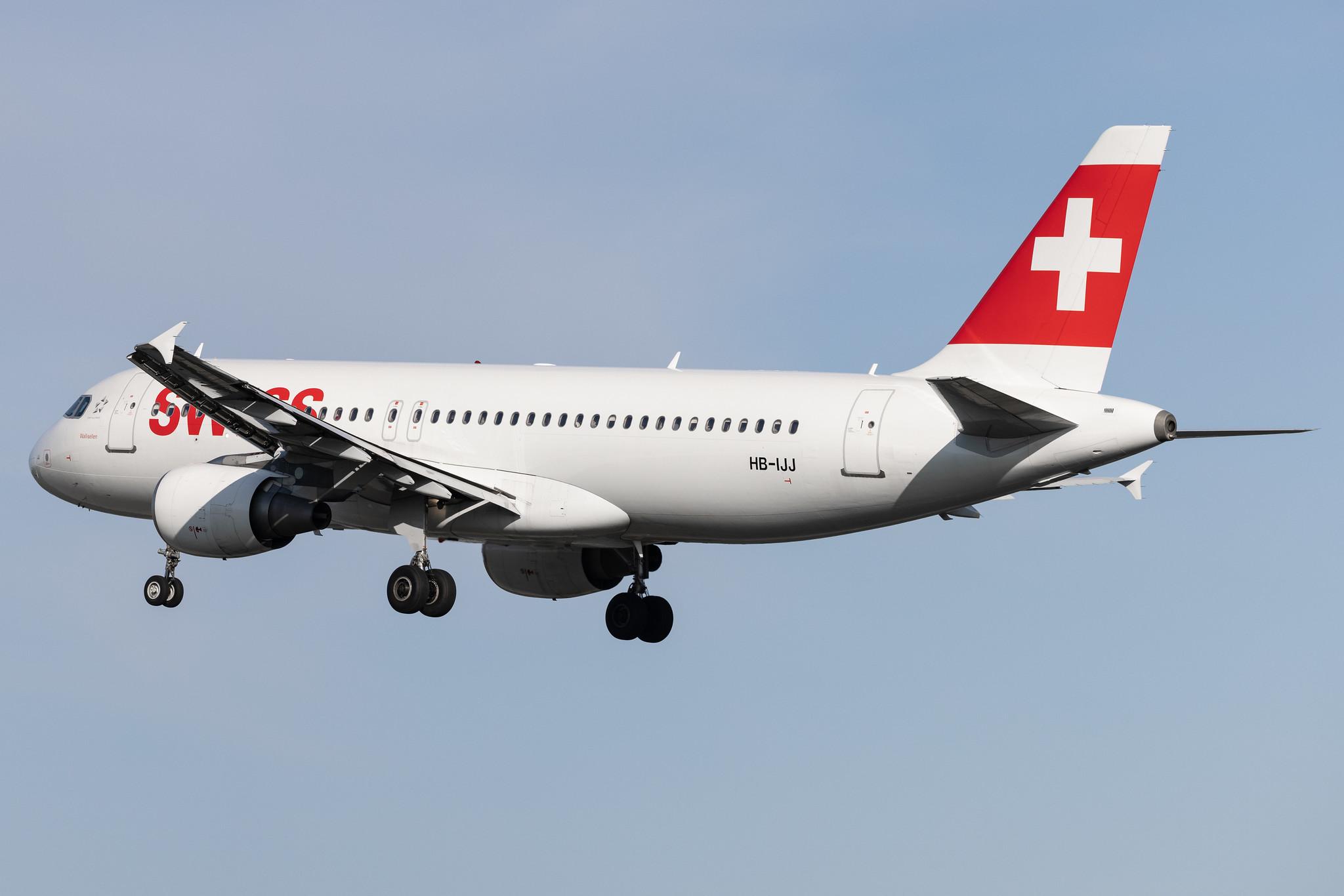Hamburg Airport: Swiss (LX / SWR) |  Airbus A320-214 A320 | HB-IJJ | MSN 0585