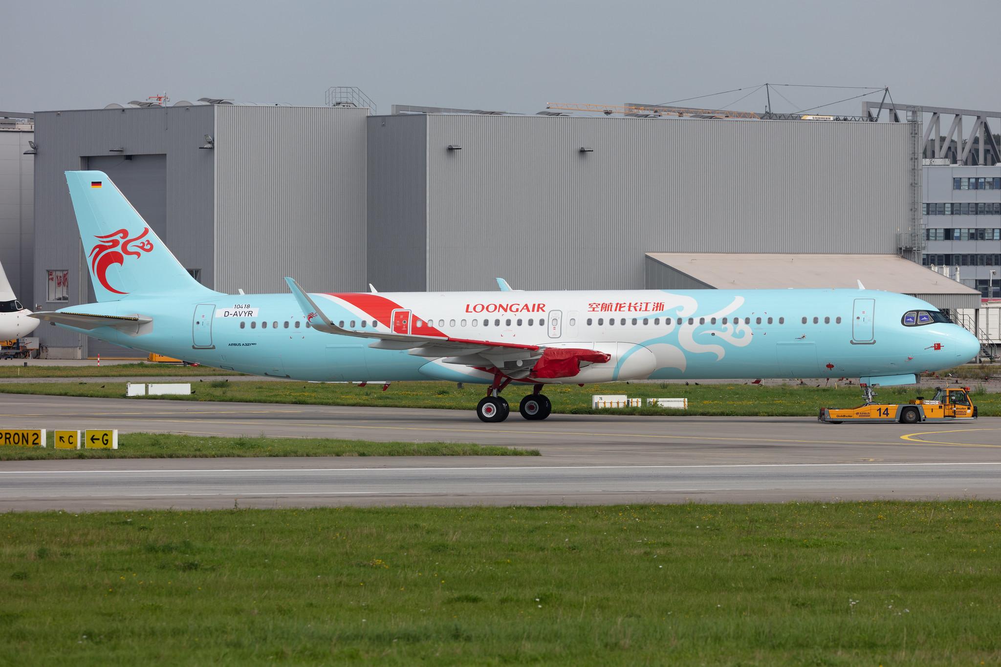 Hamburg Finkenwerder: Loong Air (GJ / CDC) |  Airbus A321-251NX A21N | D-AVYR (B-325X) | MSN 10418