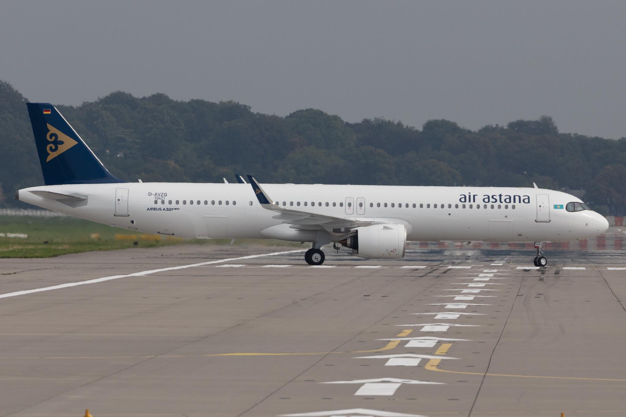 Hamburg Finkenwerder: Air Astana (KC / KZR) |  Airbus A321-271NX A21N | D-AVZQ (EI-KGG) | MSN 10421