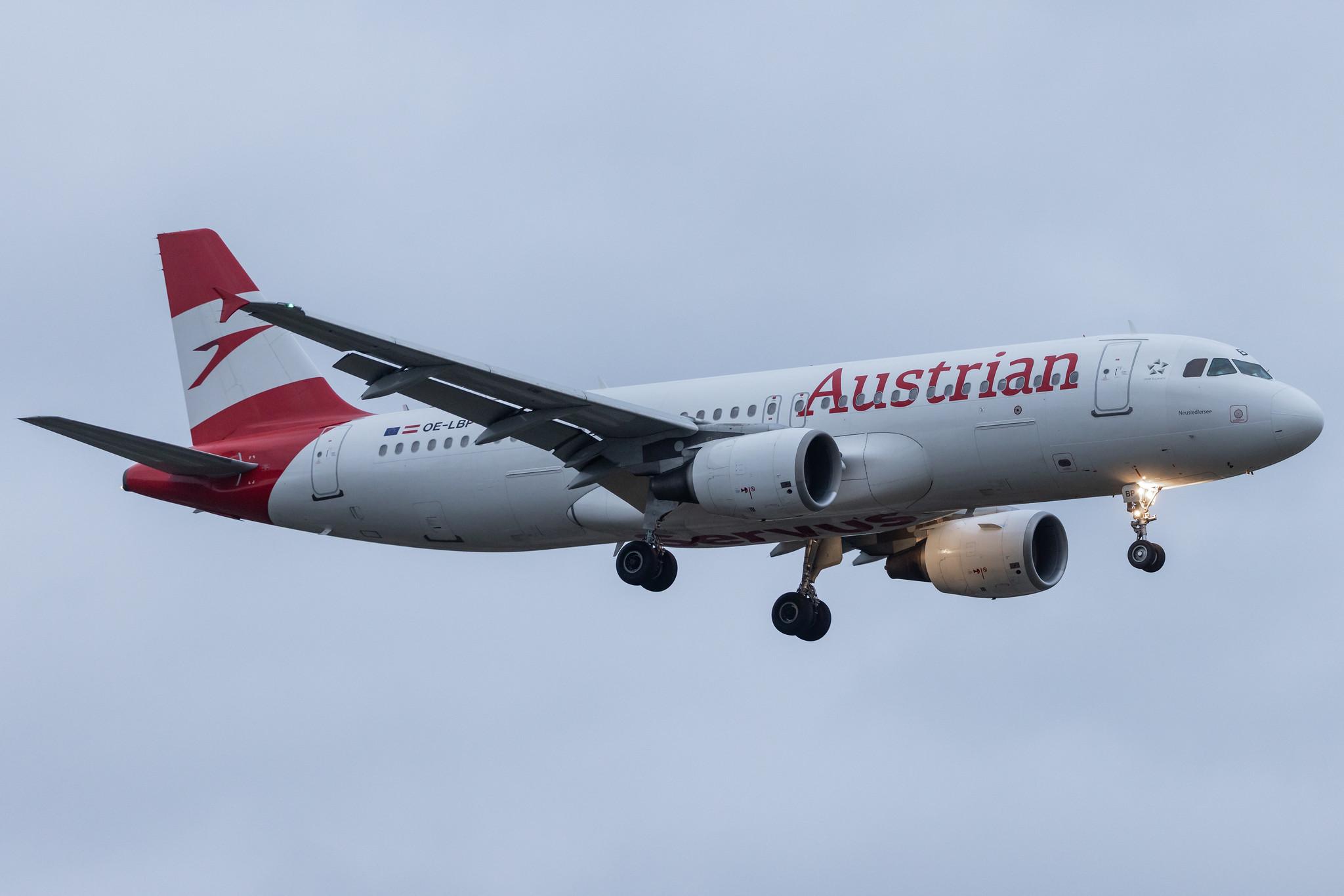 Hamburg Airport: Austrian Airlines (OS / AUA) |  Airbus A320-232 A320 | OE-LBP | MSN 0797