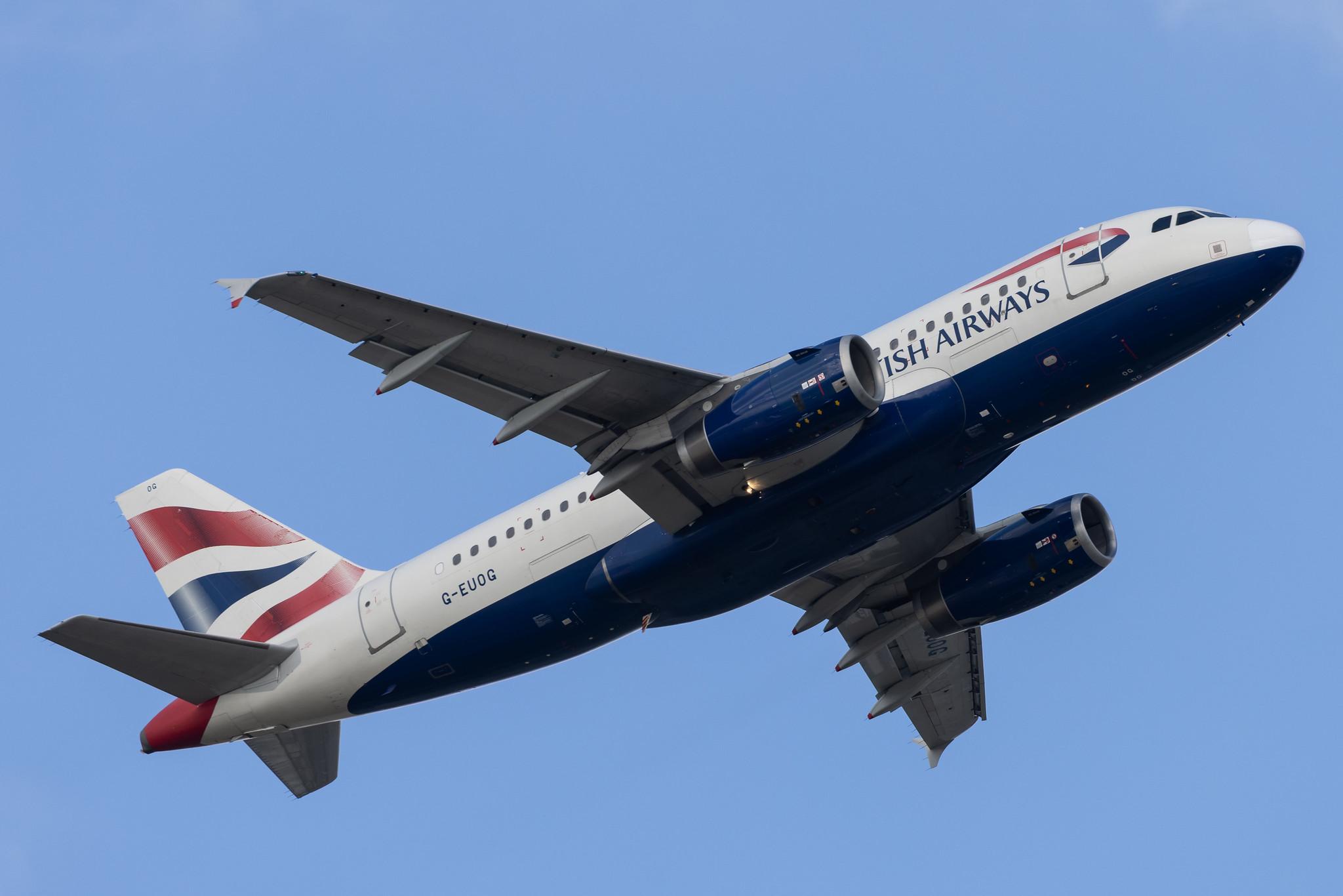 London Heathrow: British Airways (BA / BAW) |  Airbus A319-131 A319 | G-EUOG | MSN 1594