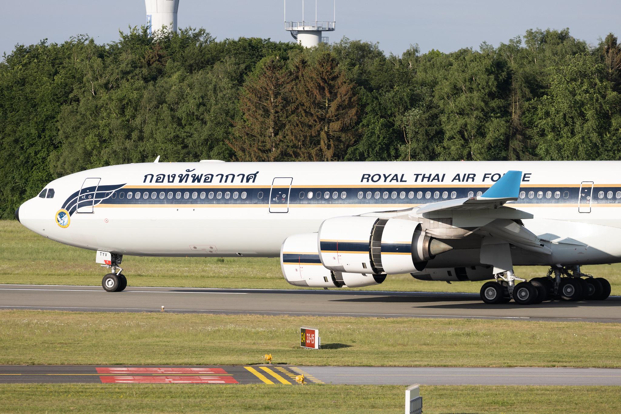 Hamburg Airport: Royal Thai Air Force |  Airbus A340-541 A345 | HS-TYV | MSN 0698