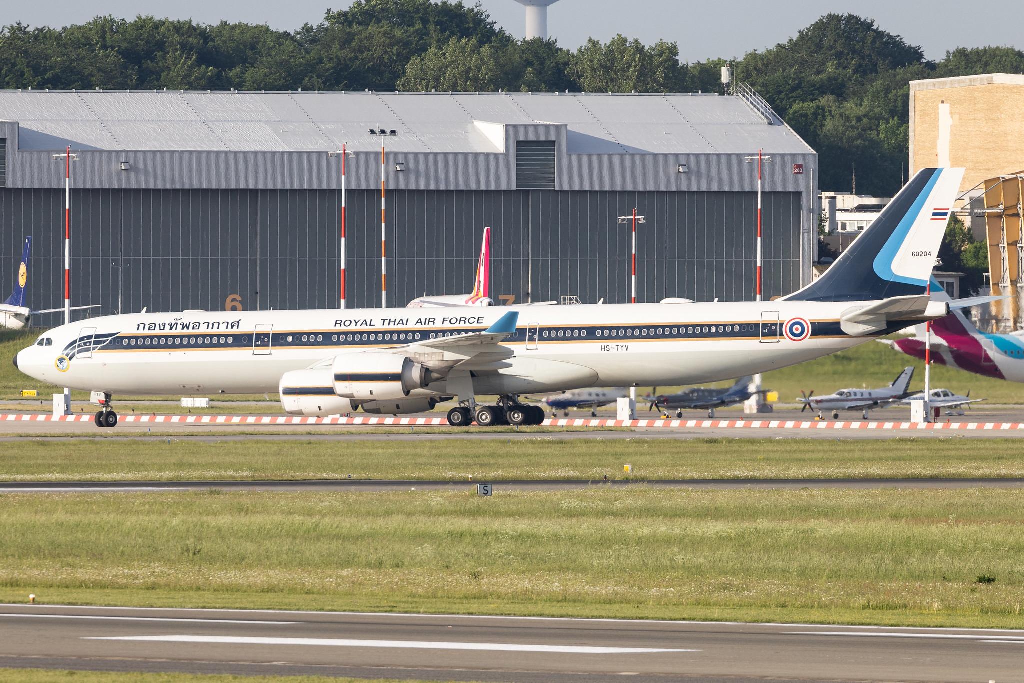 Hamburg Airport: Royal Thai Air Force |  Airbus A340-541 A345 | HS-TYV | MSN 0698