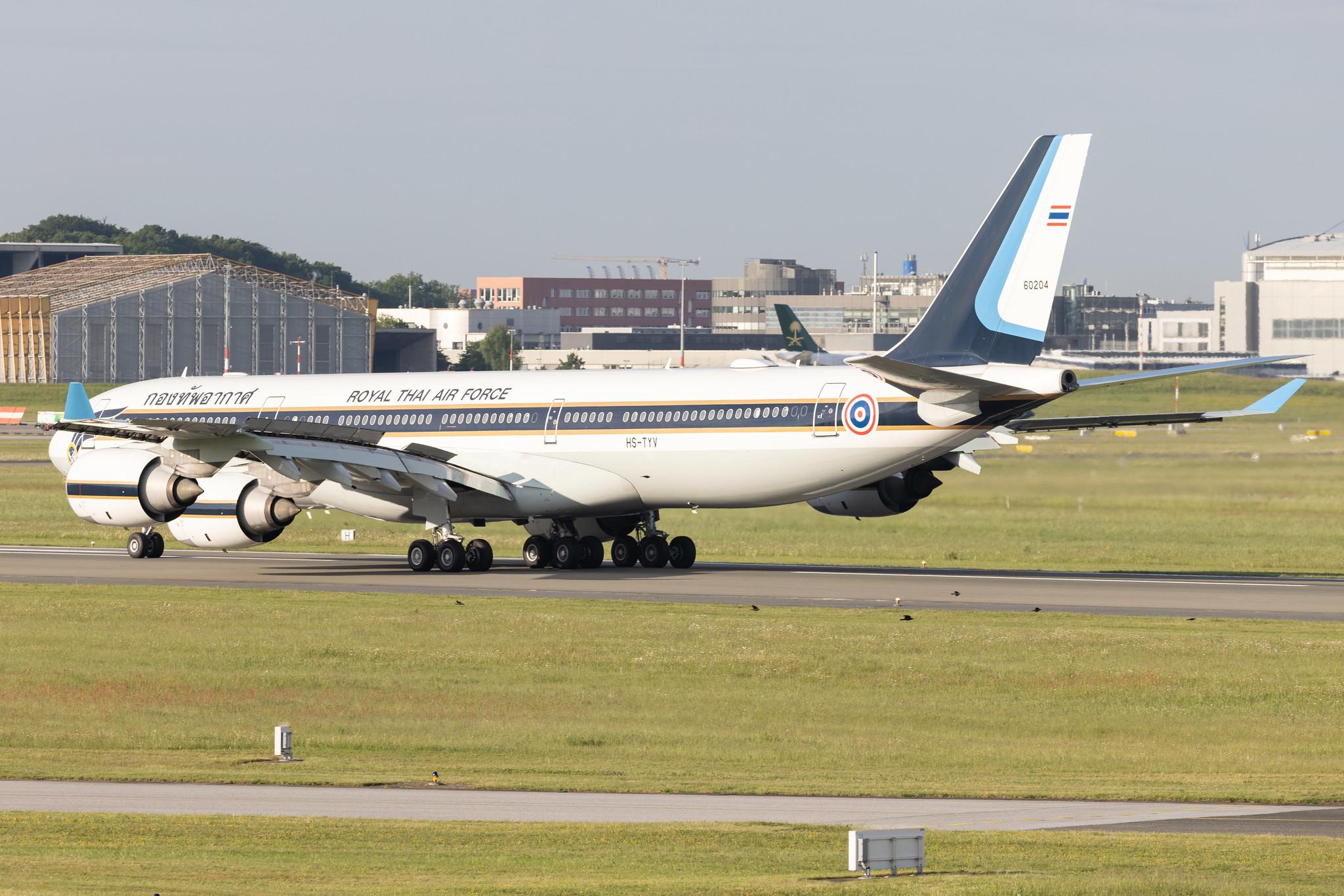 Hamburg Airport: Royal Thai Air Force |  Airbus A340-541 A345 | HS-TYV | MSN 0698