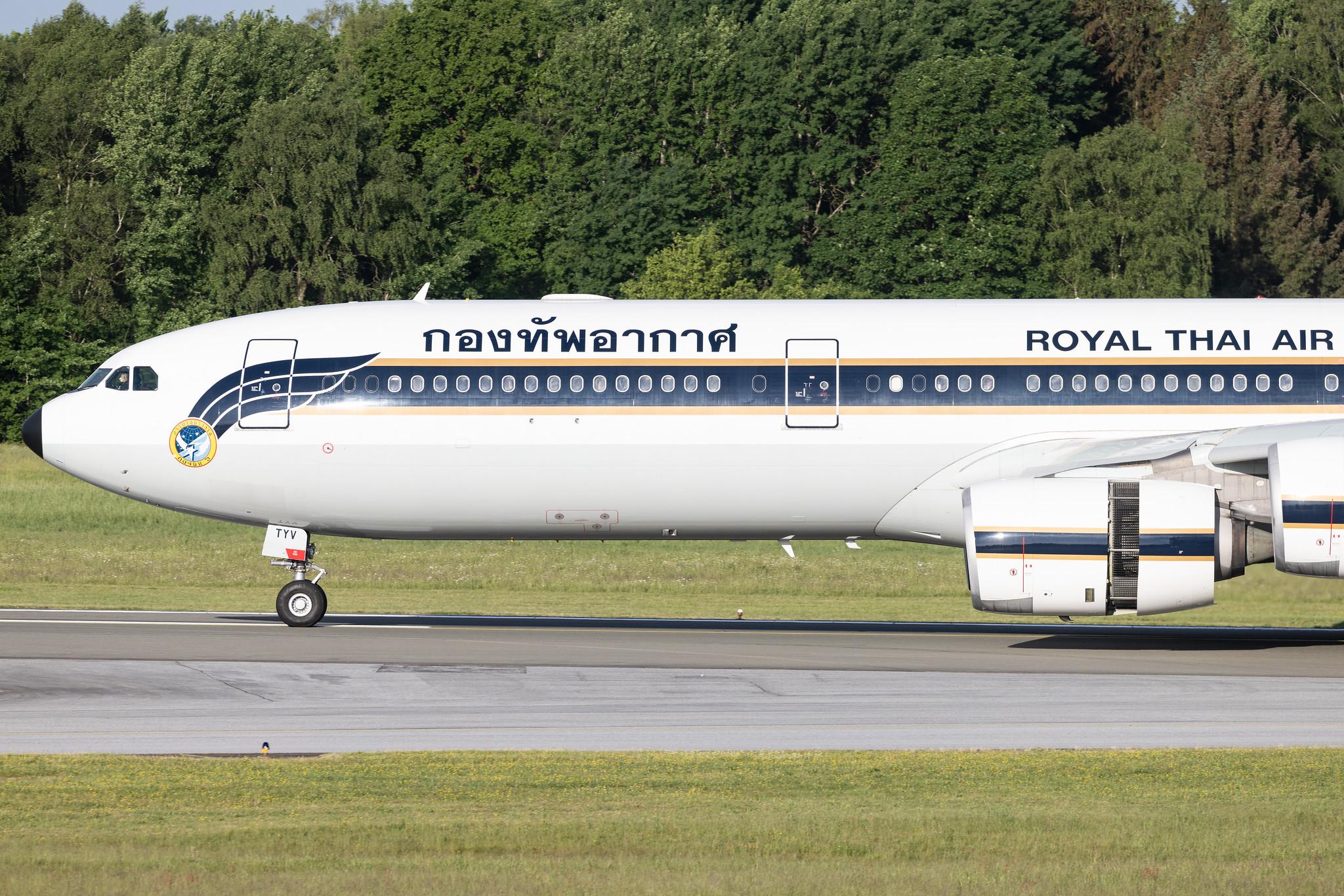 Hamburg Airport: Royal Thai Air Force |  Airbus A340-541 A345 | HS-TYV | MSN 0698
