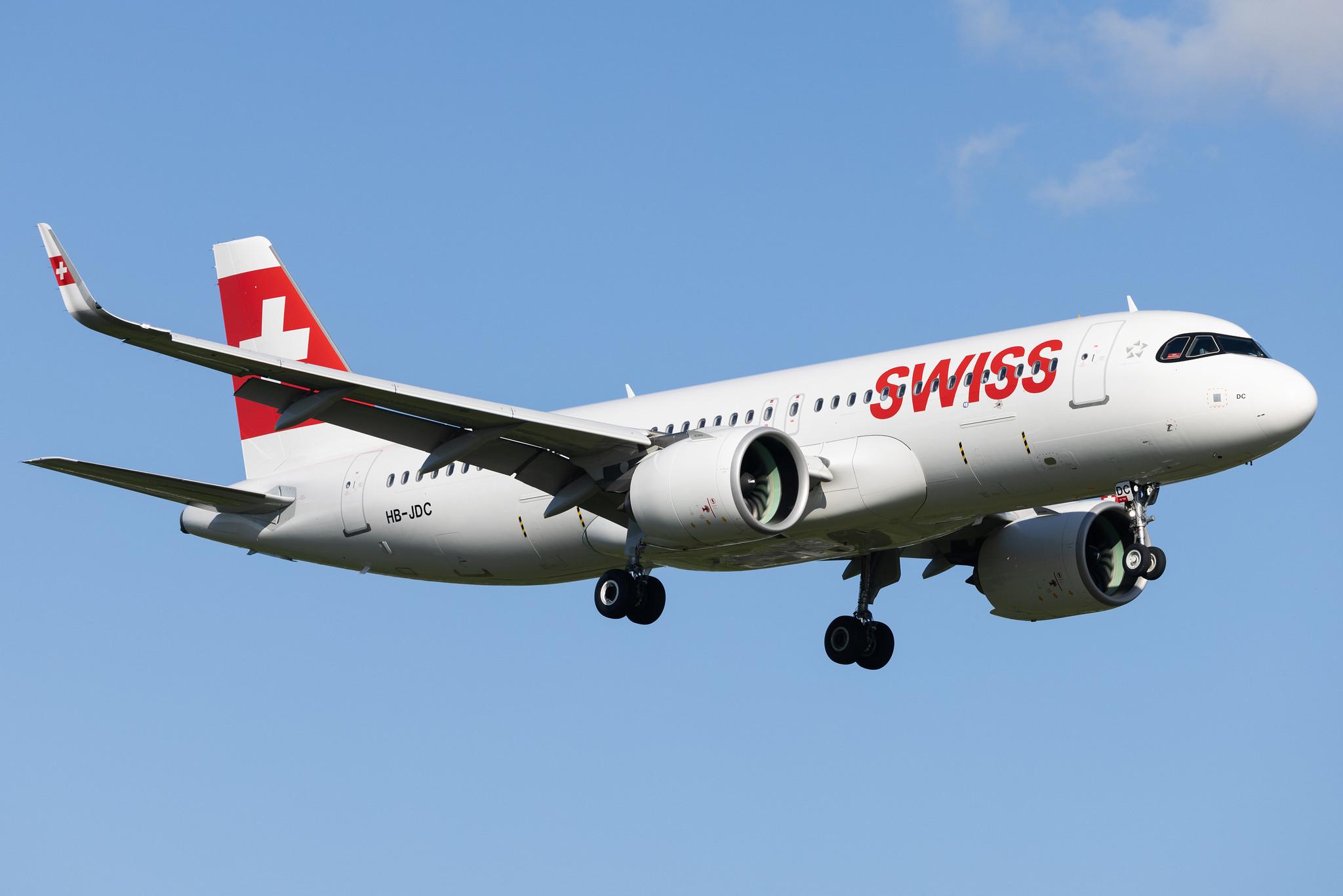Hamburg Airport: Swiss (LX / SWR) |  Airbus A320-271N A20N | HB-JDC | MSN 10242