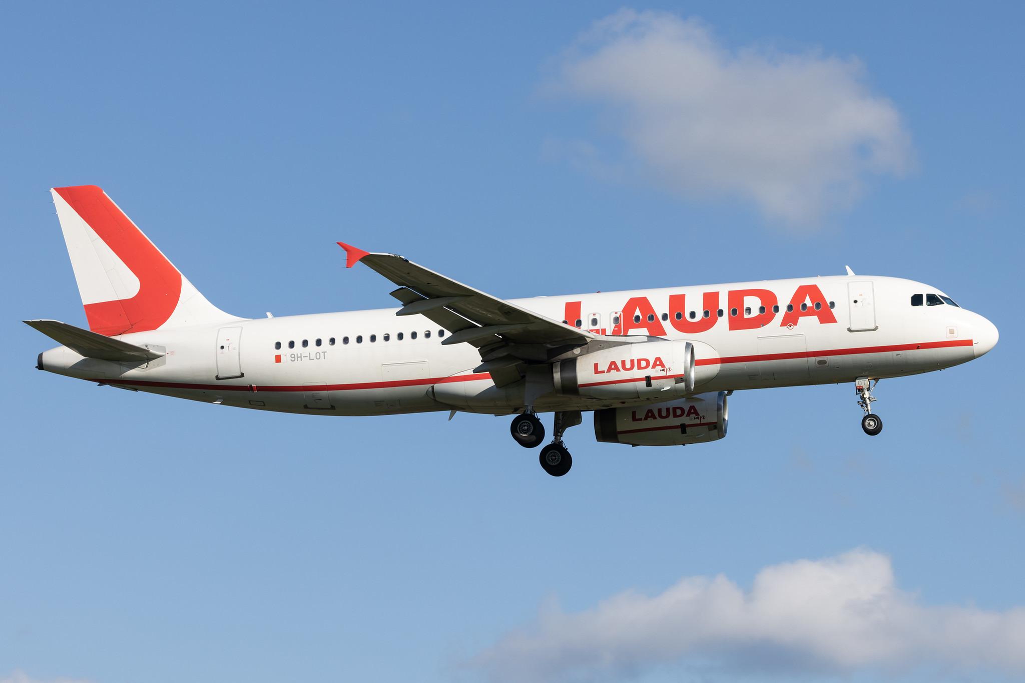 Hamburg Airport: Lauda Europe (LW / LDA) |  Airbus A320-232 A320 | 9H-LOT | MSN 02522